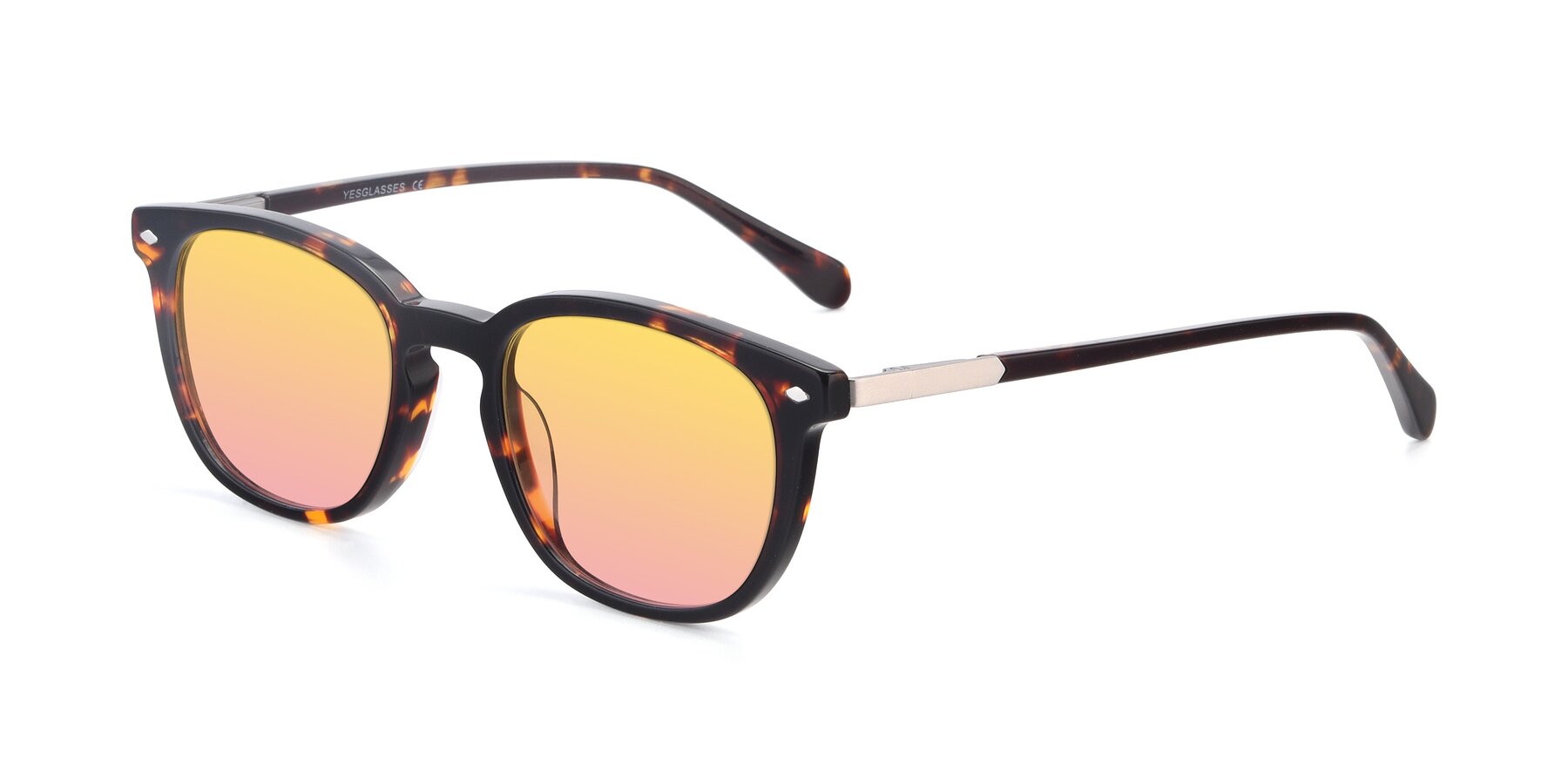 Angle of 17578 in Tortoise with Yellow / Pink Gradient Lenses