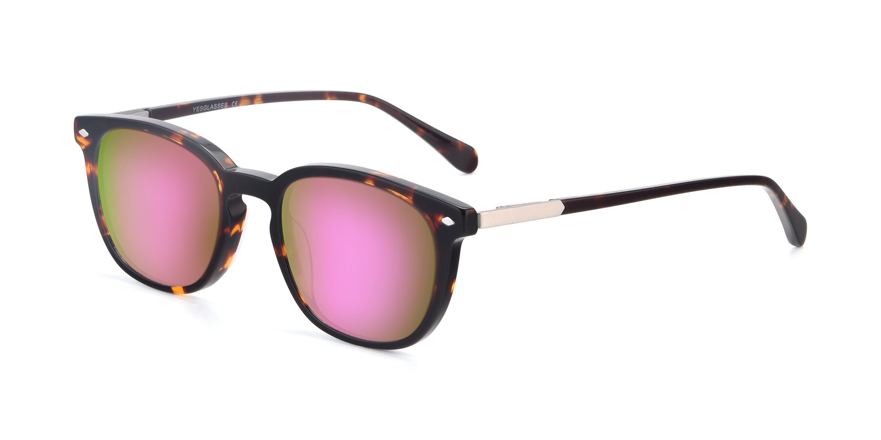 Angle of 17578 in Tortoise with Pink Mirrored Lenses