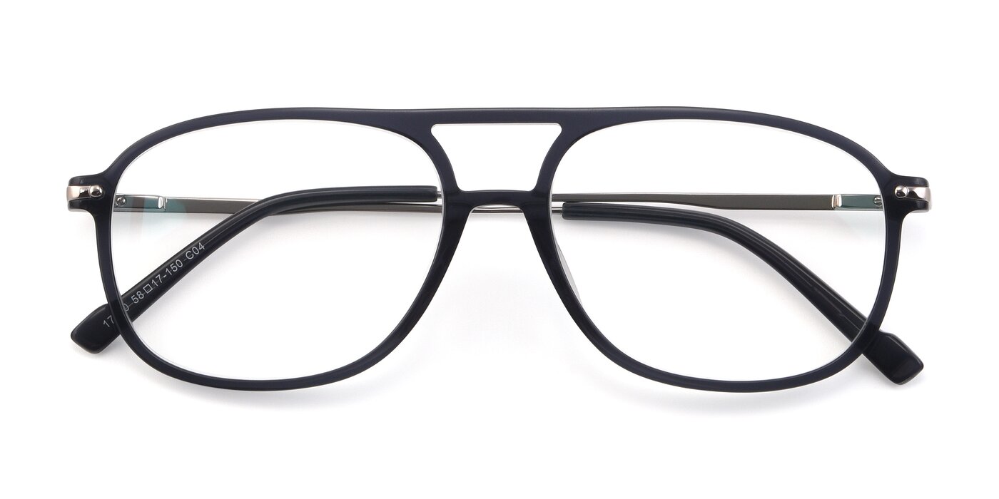 17580 - Dark Bluish Gray Eyeglasses