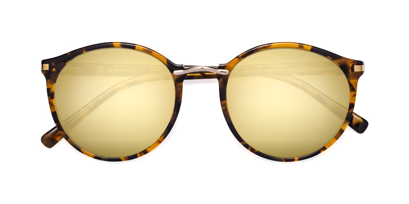 Casper - Tortoise Flash Mirrored Sunglasses