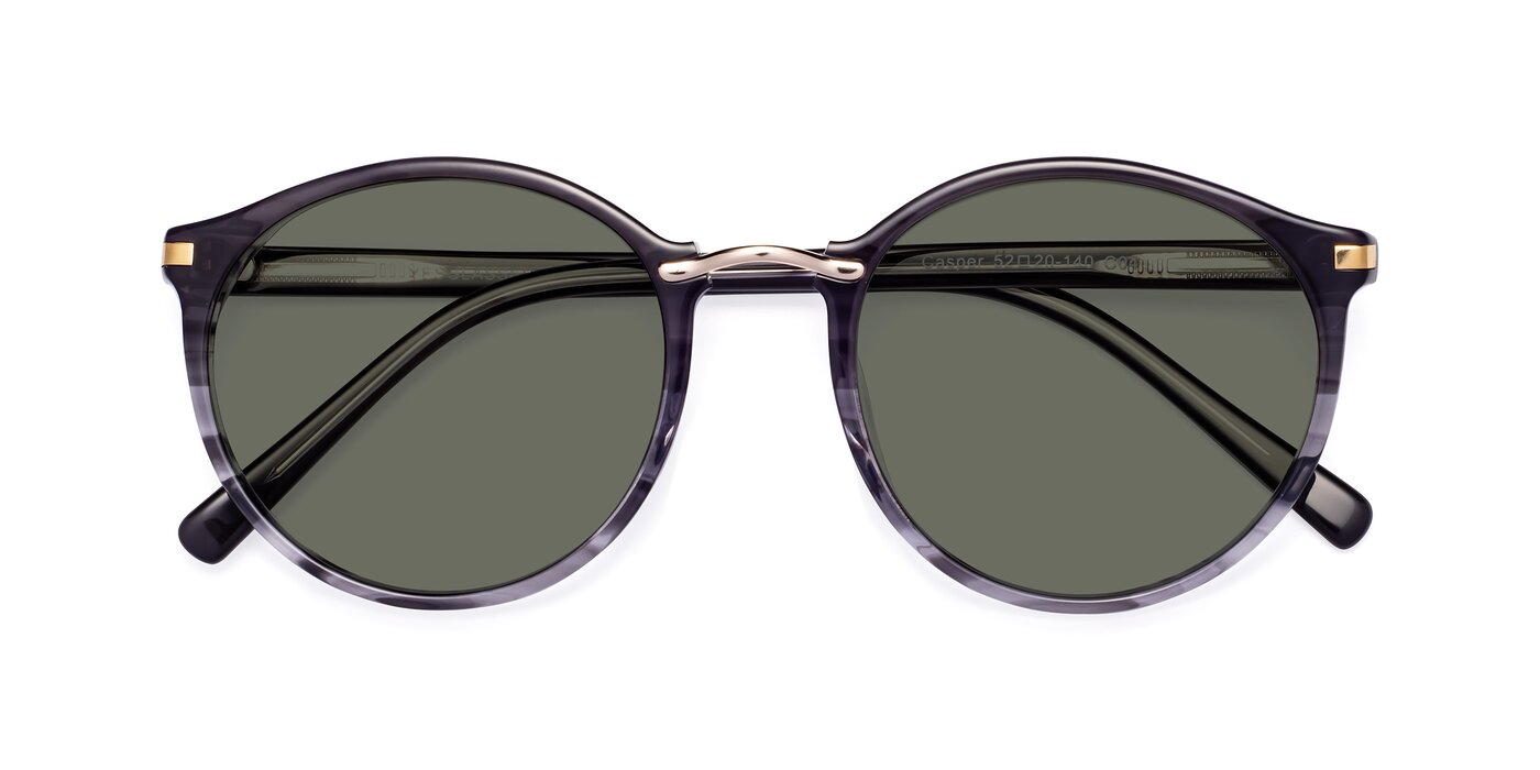Casper - Translucent Black Polarized Sunglasses