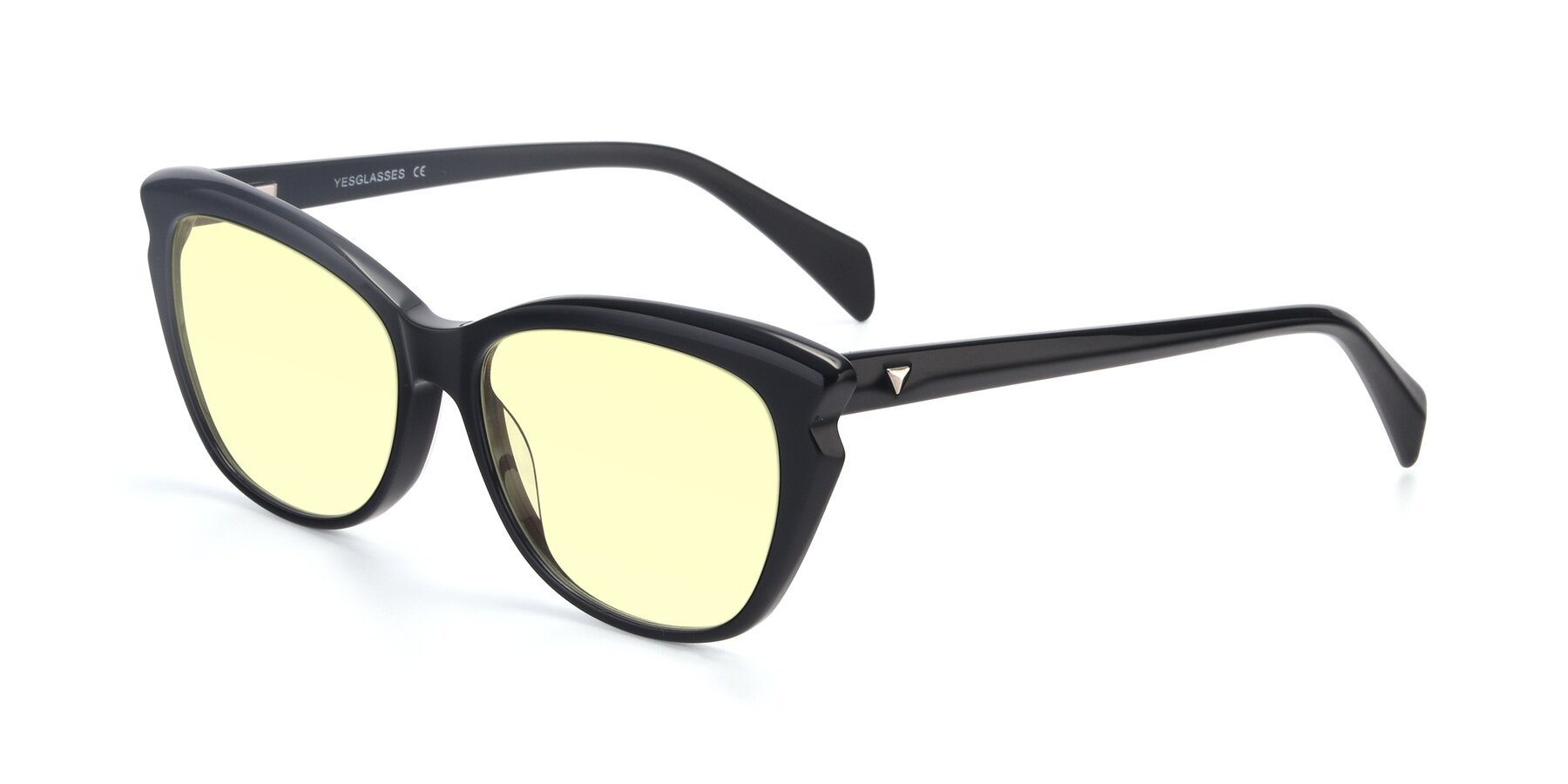 Angle of 17629 in Black with Light Yellow Tinted Lenses