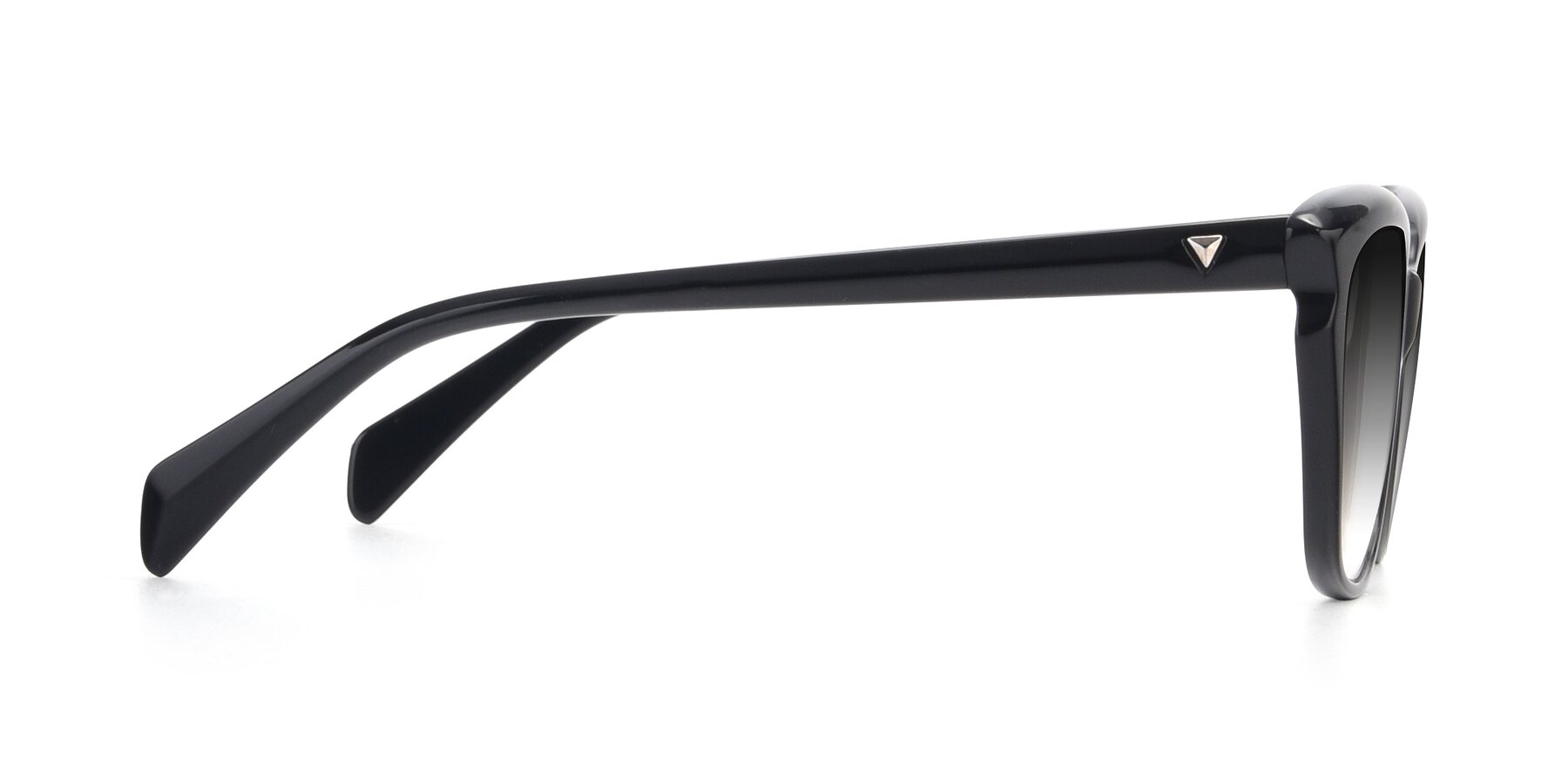 Side of 17629 in Black with Gray Gradient Lenses