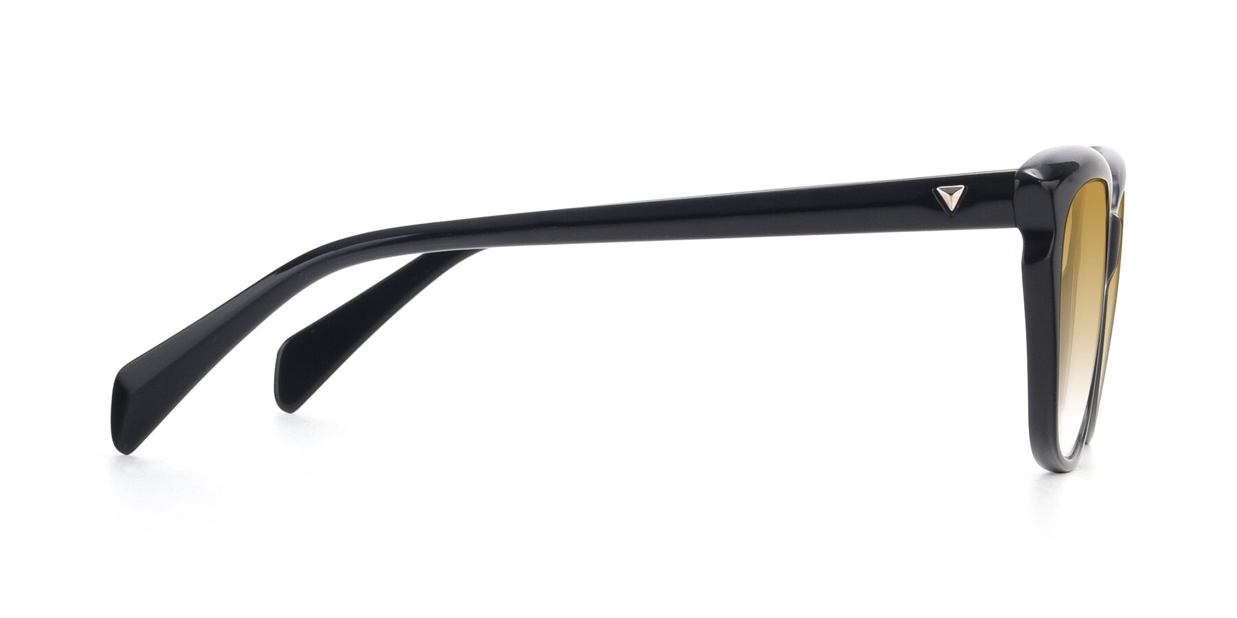 Side of 17629 in Black with Champagne Gradient Lenses