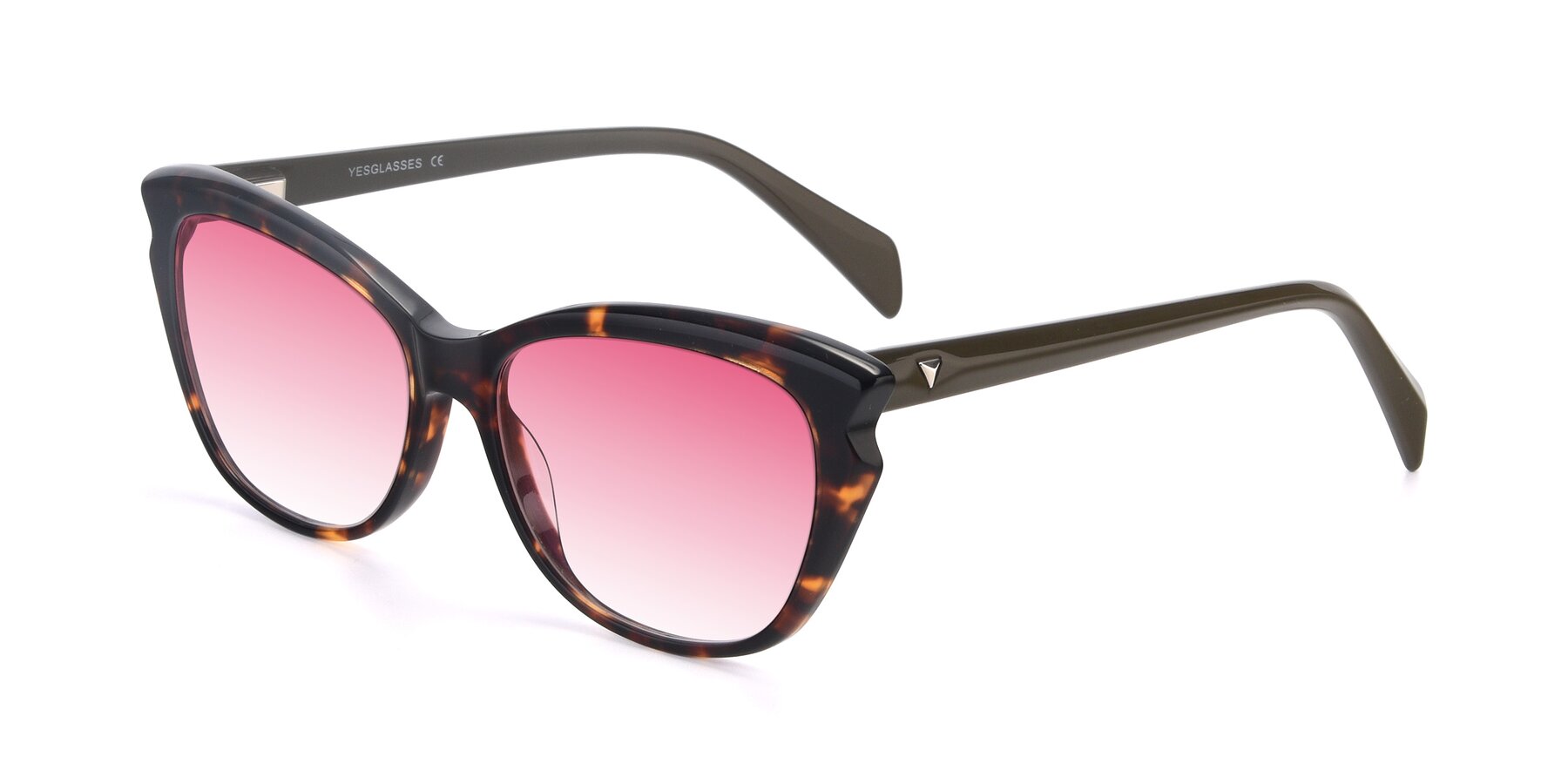 Angle of 17629 in Tortoise with Pink Gradient Lenses