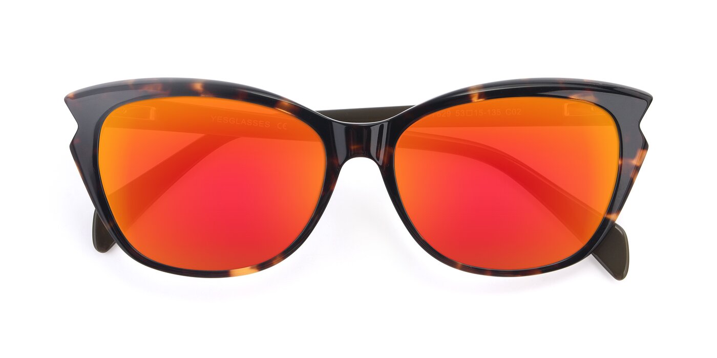 17629 - Tortoise Flash Mirrored Sunglasses