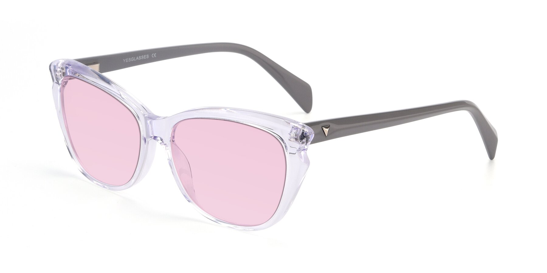 Angle of 17629 in Clear with Light Pink Tinted Lenses