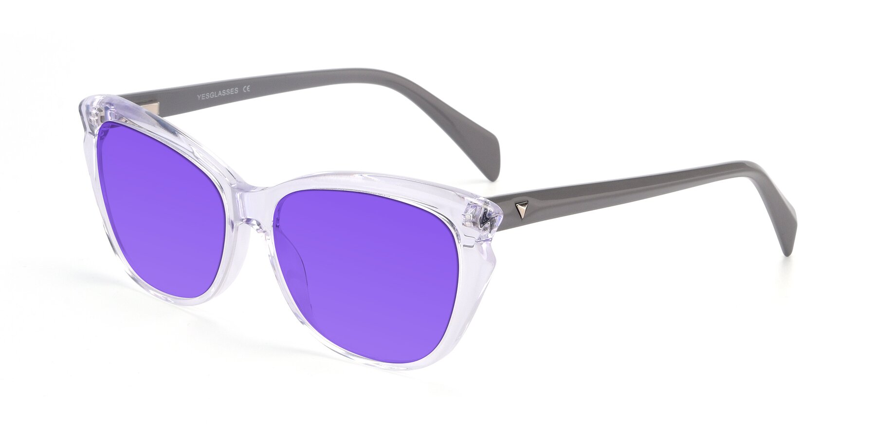 Angle of 17629 in Clear with Purple Tinted Lenses