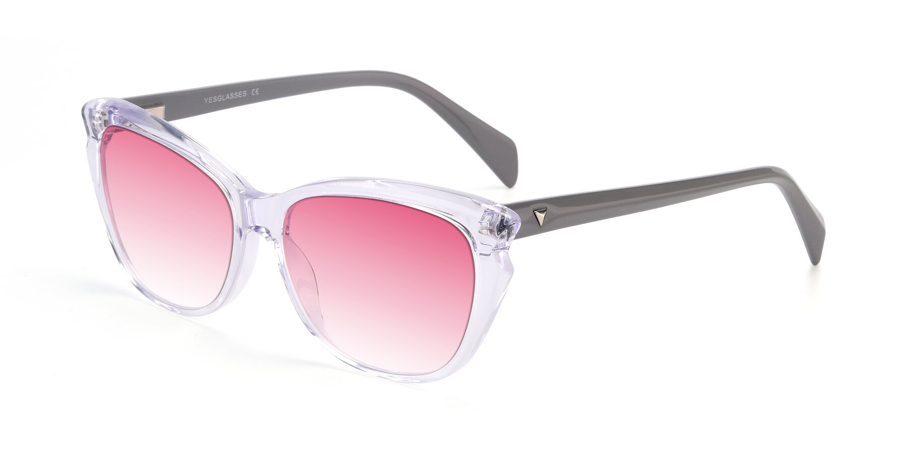 Angle of 17629 in Clear with Pink Gradient Lenses