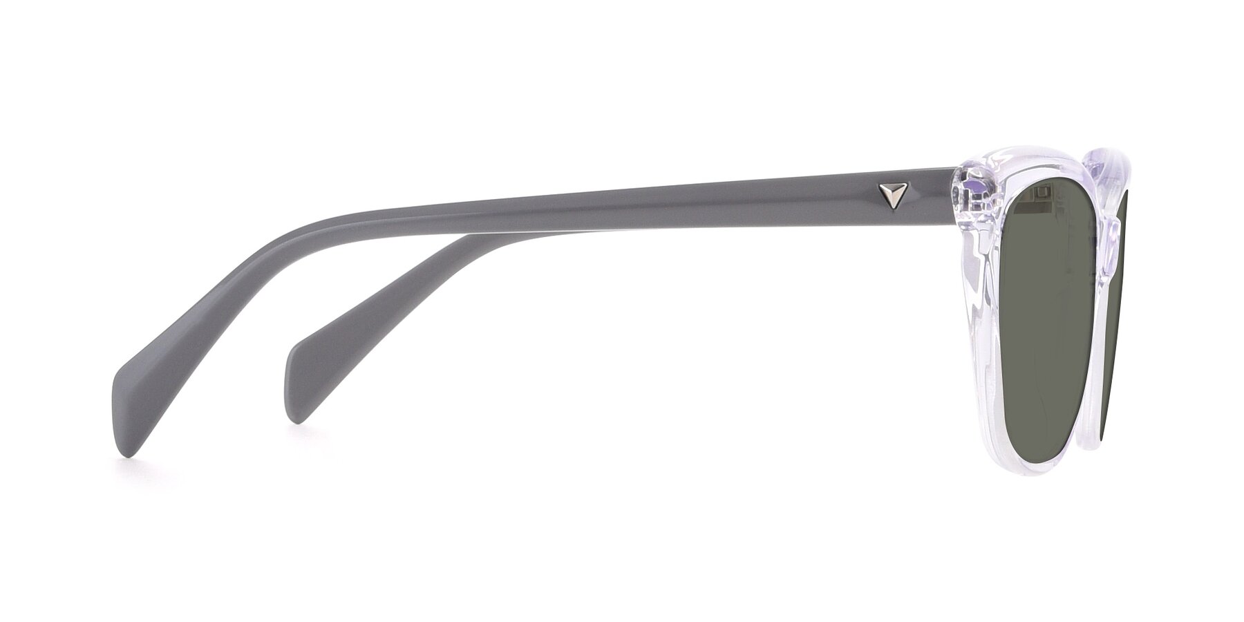 Side of 17629 in Clear with Gray Polarized Lenses