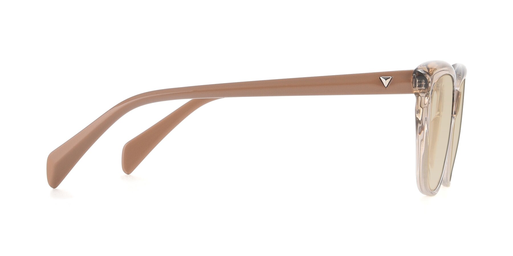 Side of 17629 in Transparent Brown with Light Brown Tinted Lenses
