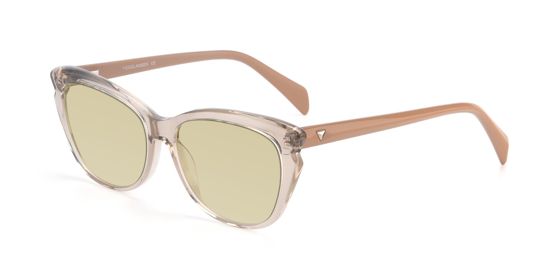 Angle of 17629 in Transparent Brown with Light Champagne Tinted Lenses
