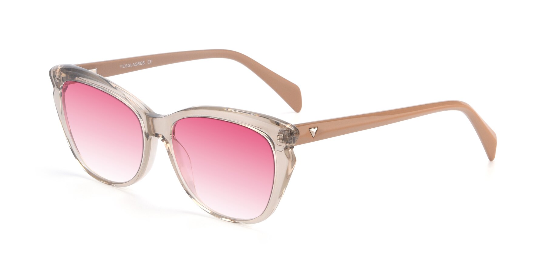 Angle of 17629 in Transparent Brown with Pink Gradient Lenses