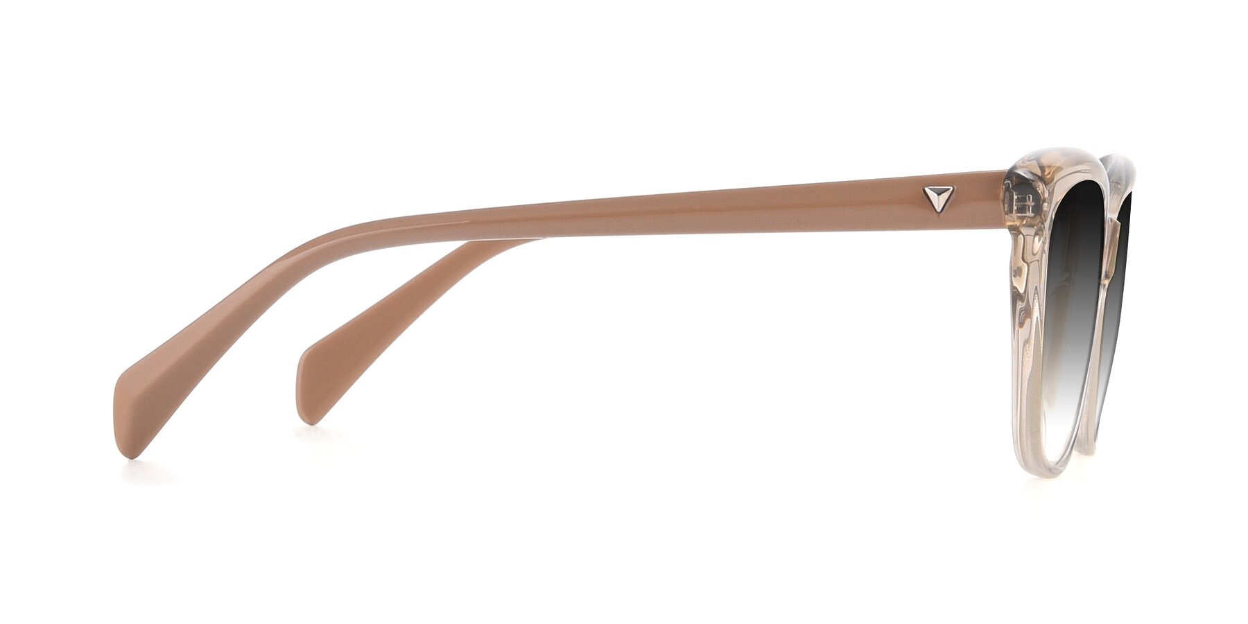 Side of 17629 in Transparent Brown with Gray Gradient Lenses