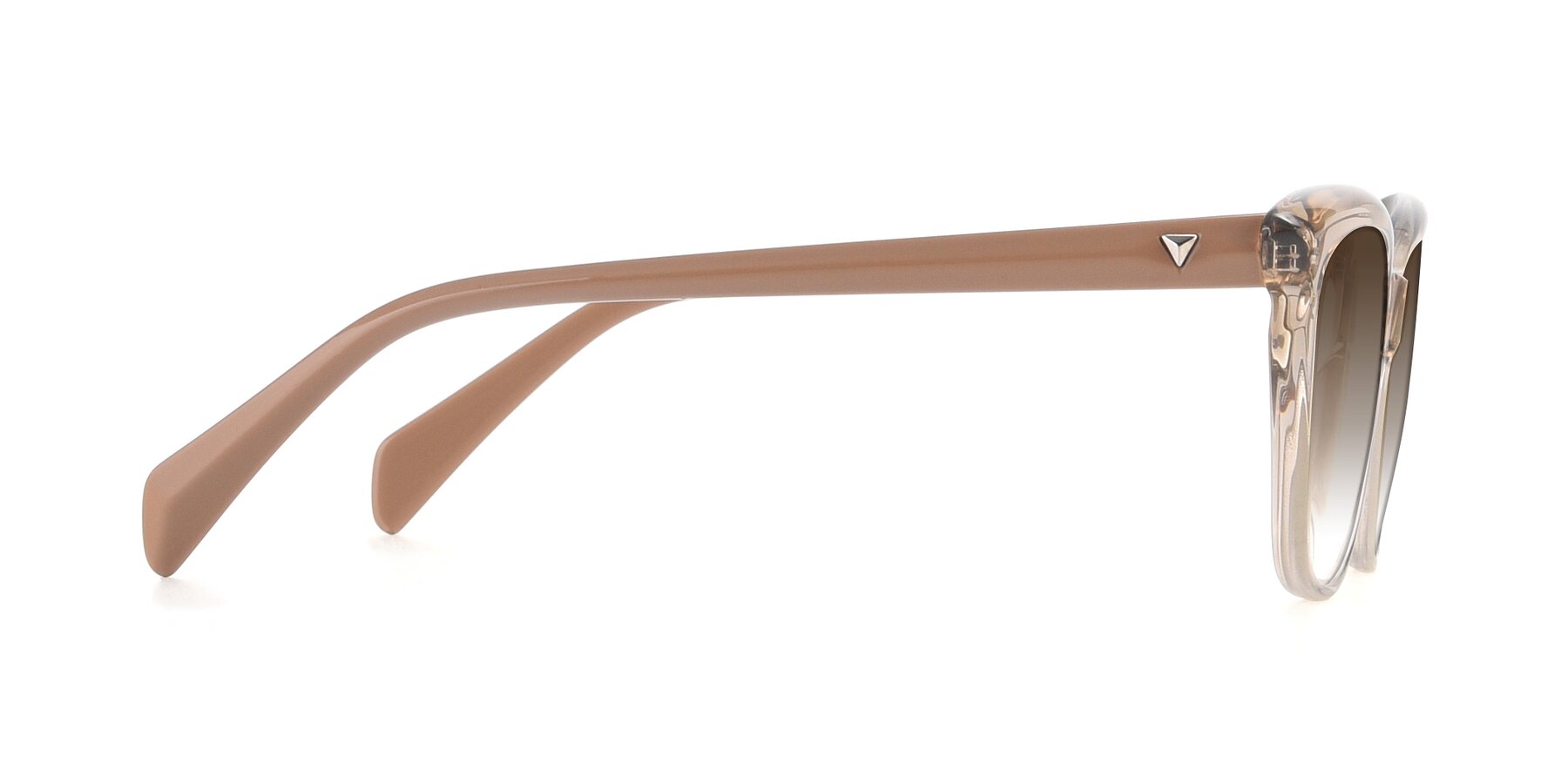 Side of 17629 in Transparent Brown with Brown Gradient Lenses