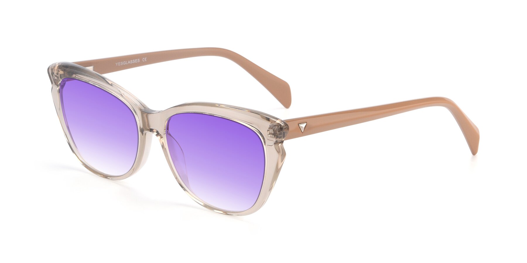 Angle of 17629 in Transparent Brown with Purple Gradient Lenses