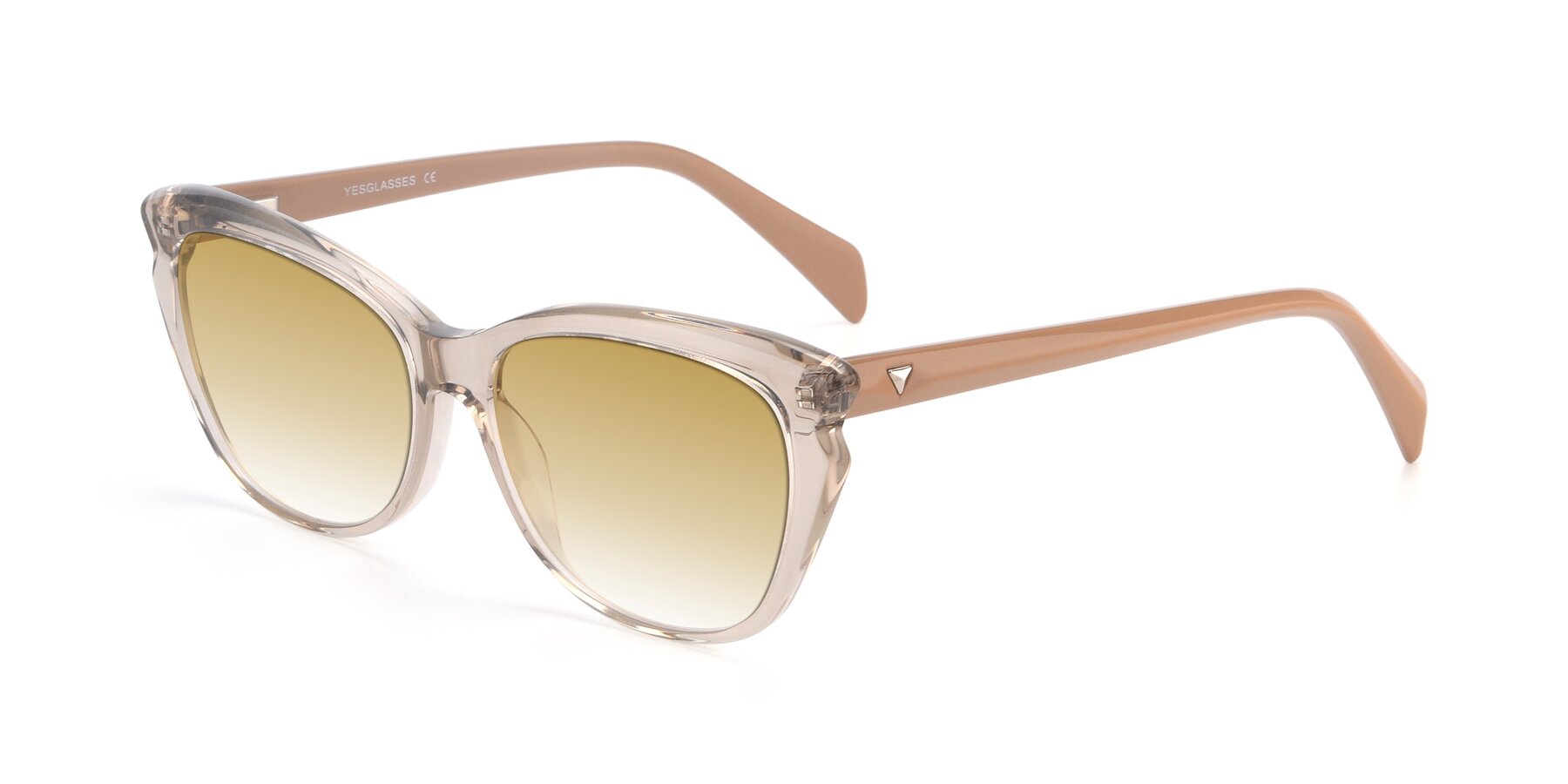 Angle of 17629 in Transparent Brown with Champagne Gradient Lenses