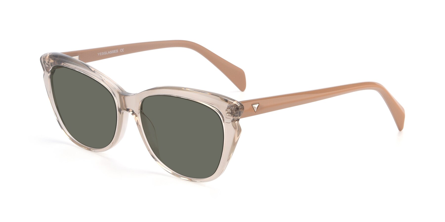 Angle of 17629 in Transparent Brown with Gray Polarized Lenses