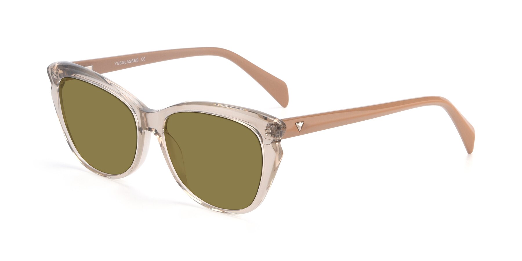 Angle of 17629 in Transparent Brown with Brown Polarized Lenses