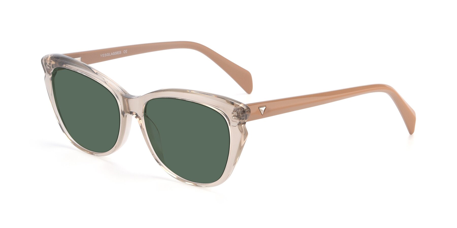 Angle of 17629 in Transparent Brown with Green Polarized Lenses
