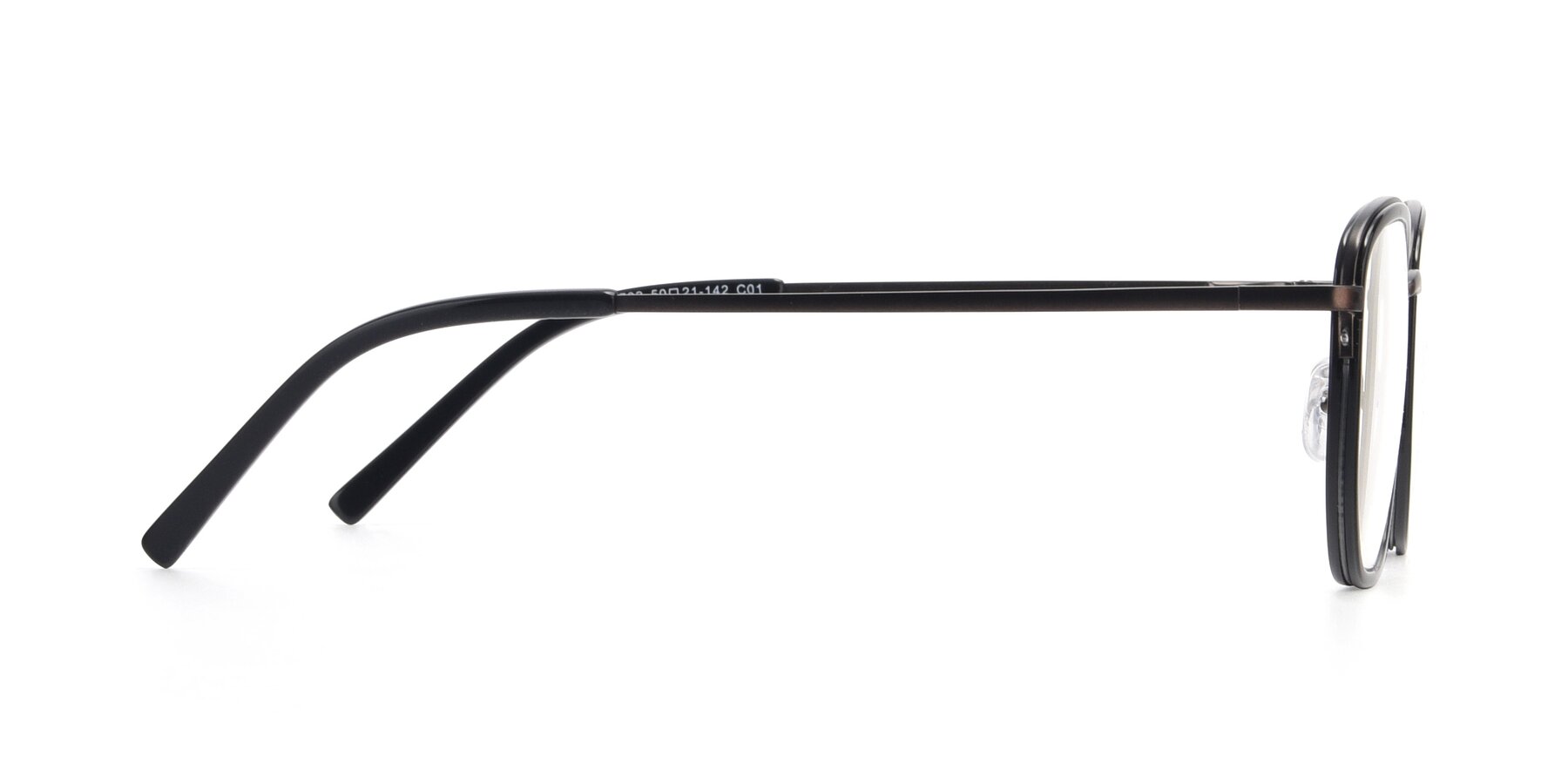 Side of 17702 in Black-Bronze with Clear Reading Eyeglass Lenses