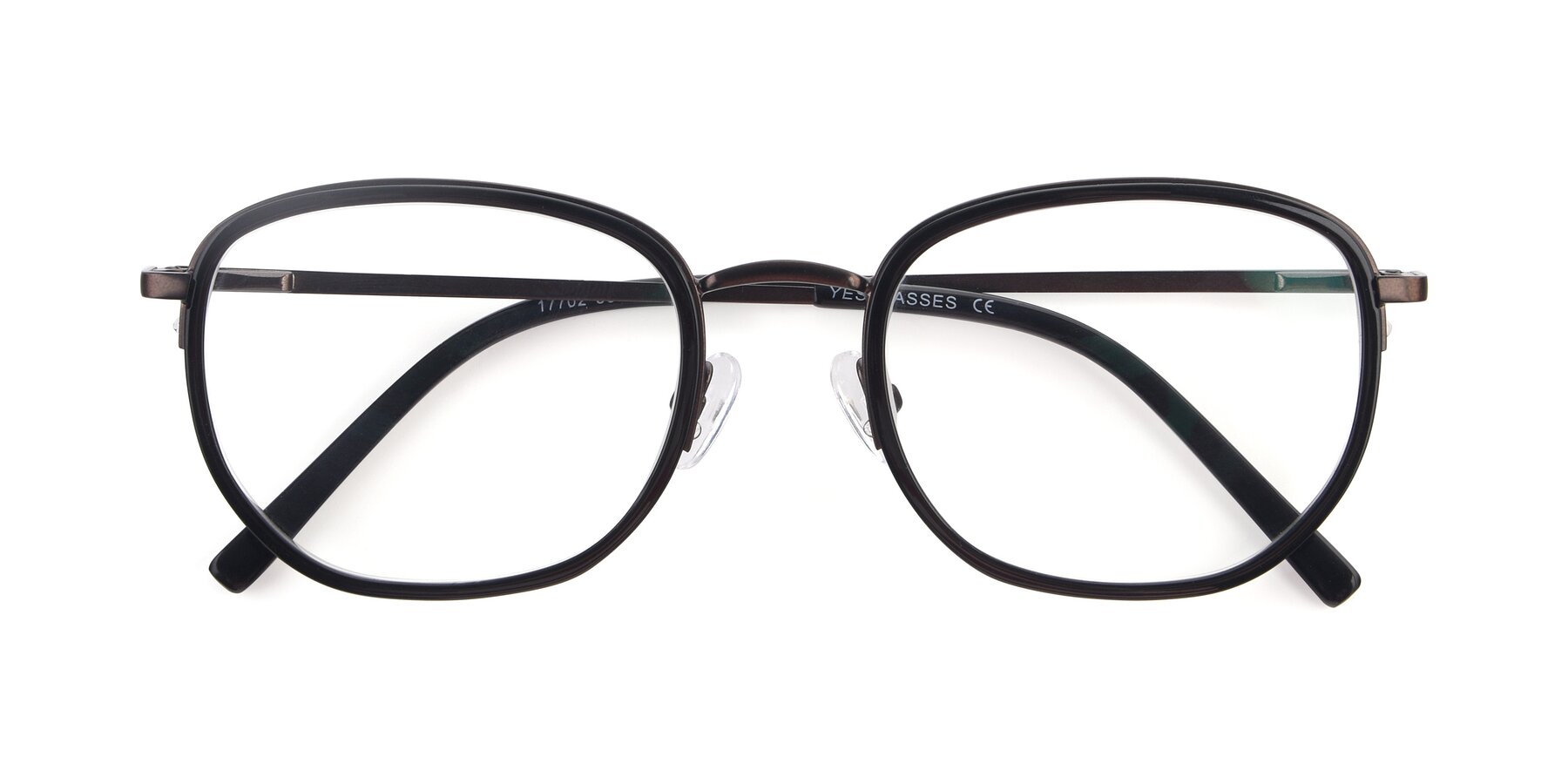 View of 17702 in Black-Bronze with Clear Reading Eyeglass Lenses
