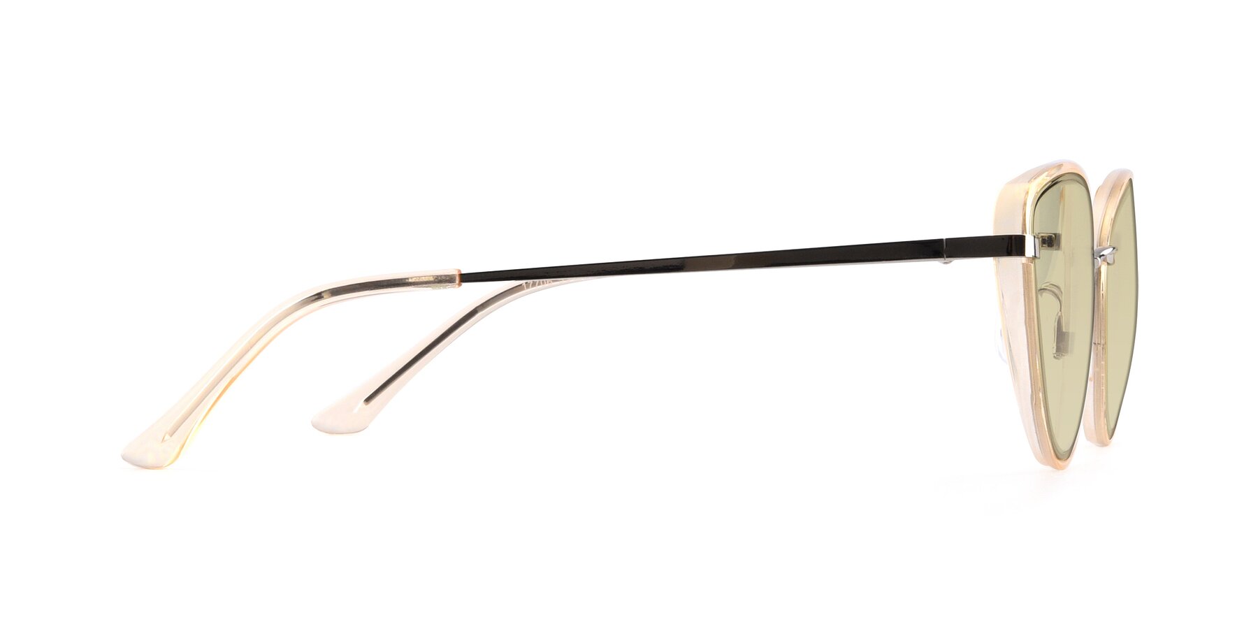 Side of 17706 in Transparent Caramel-Silver with Light Champagne Tinted Lenses