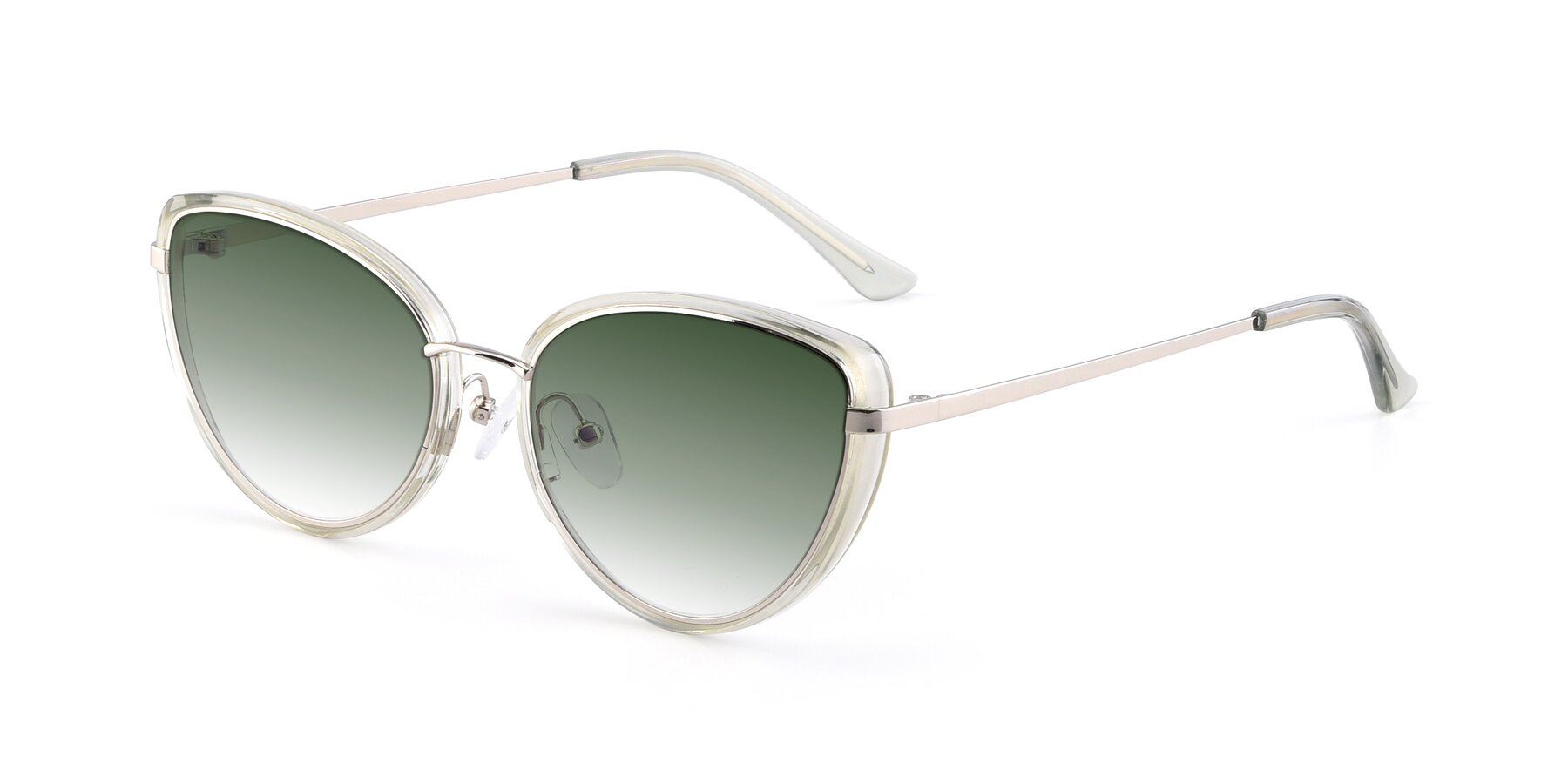 Angle of 17706 in Transparent Green-Silver with Green Gradient Lenses