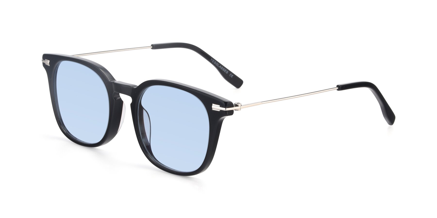 Angle of 17711 in Black with Light Blue Tinted Lenses