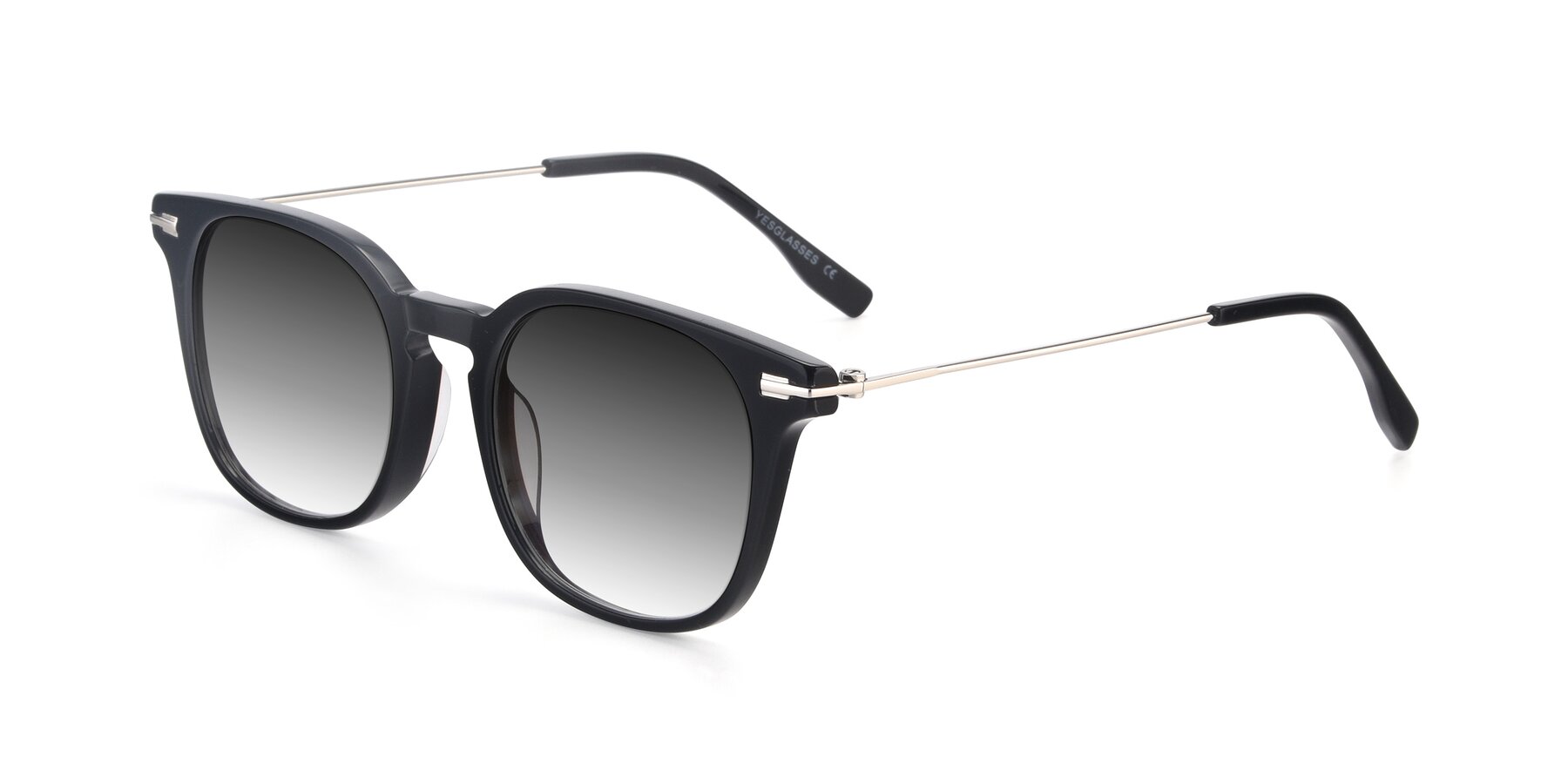 Angle of 17711 in Black with Gray Gradient Lenses