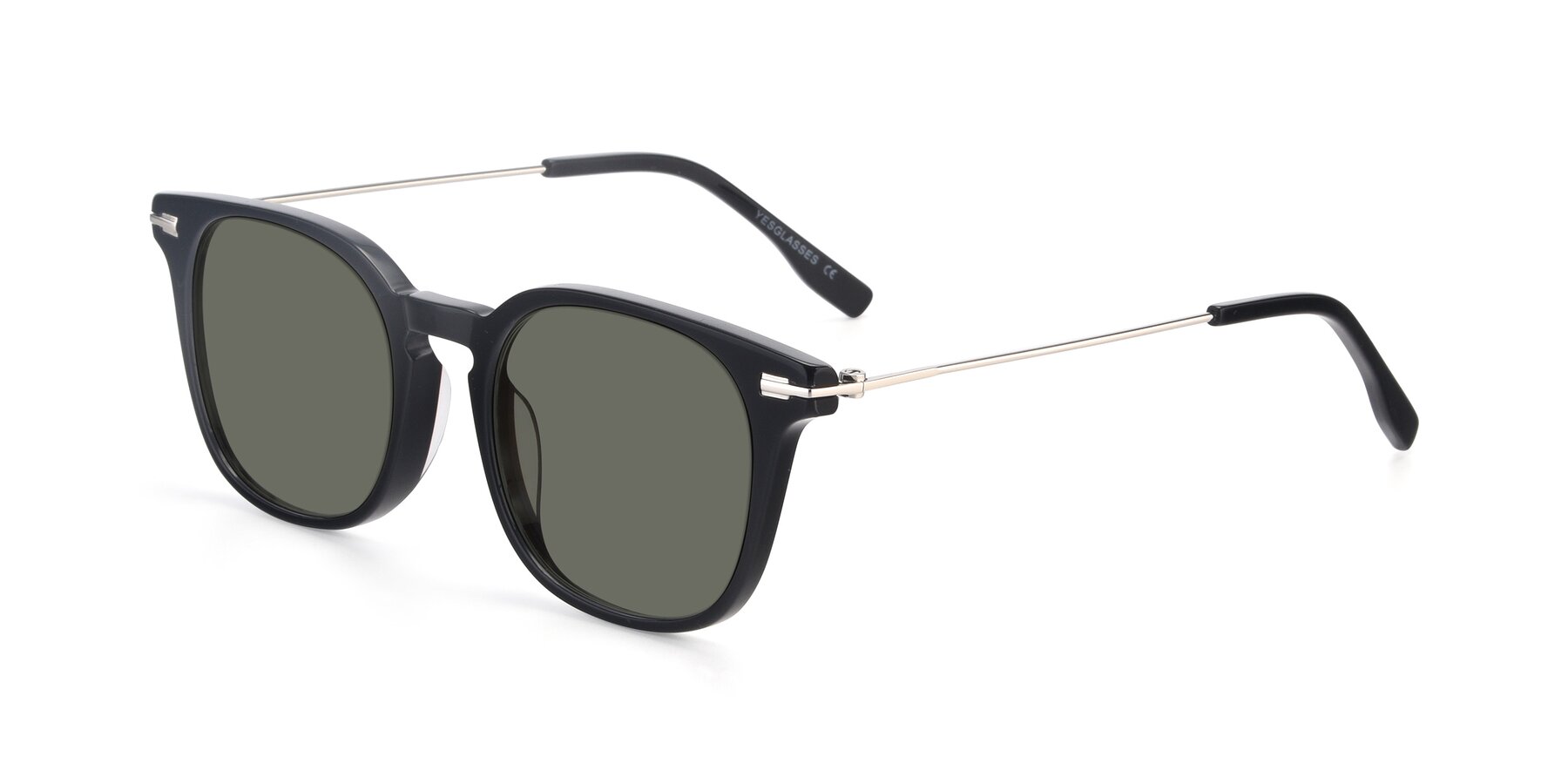 Angle of 17711 in Black with Gray Polarized Lenses