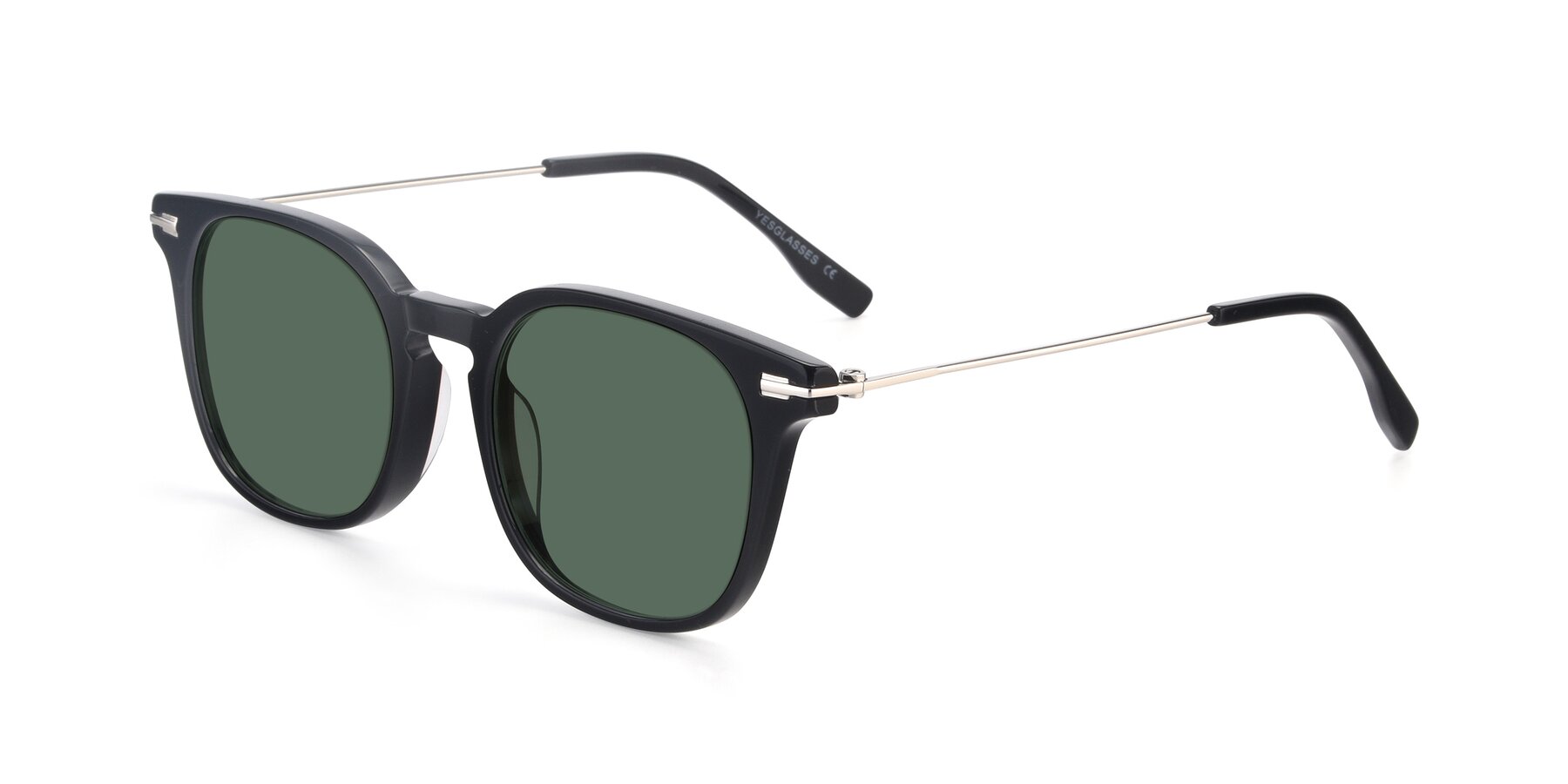 Angle of 17711 in Black with Green Polarized Lenses