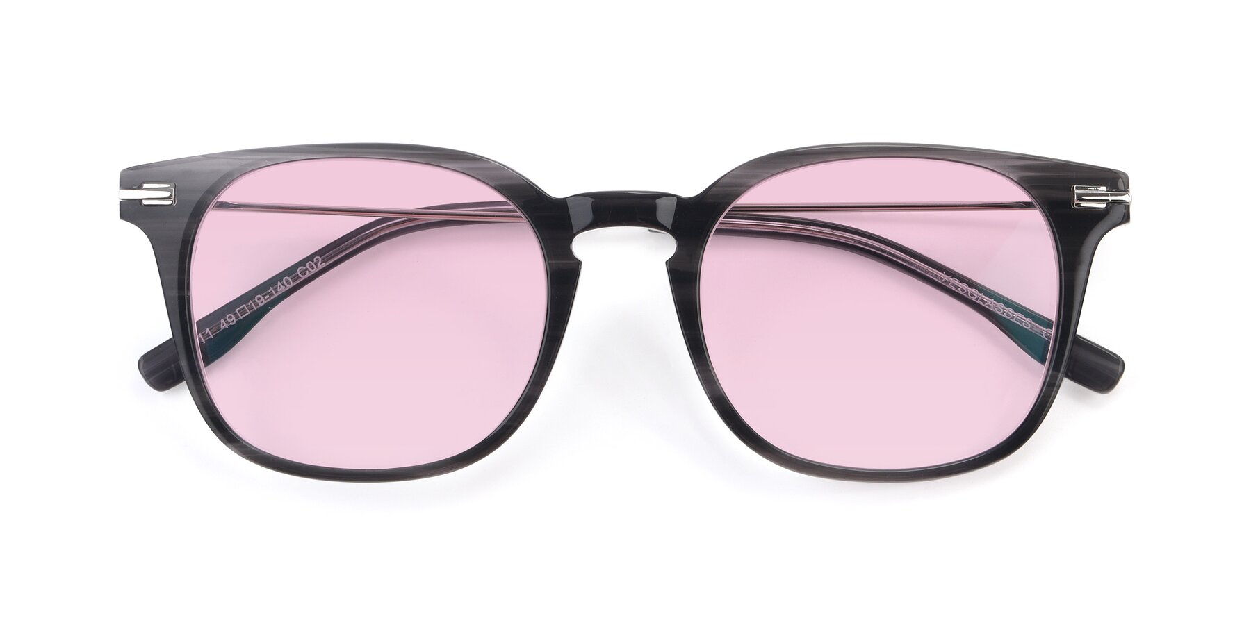 Folded Front of 17711 in Grey with Light Pink Tinted Lenses