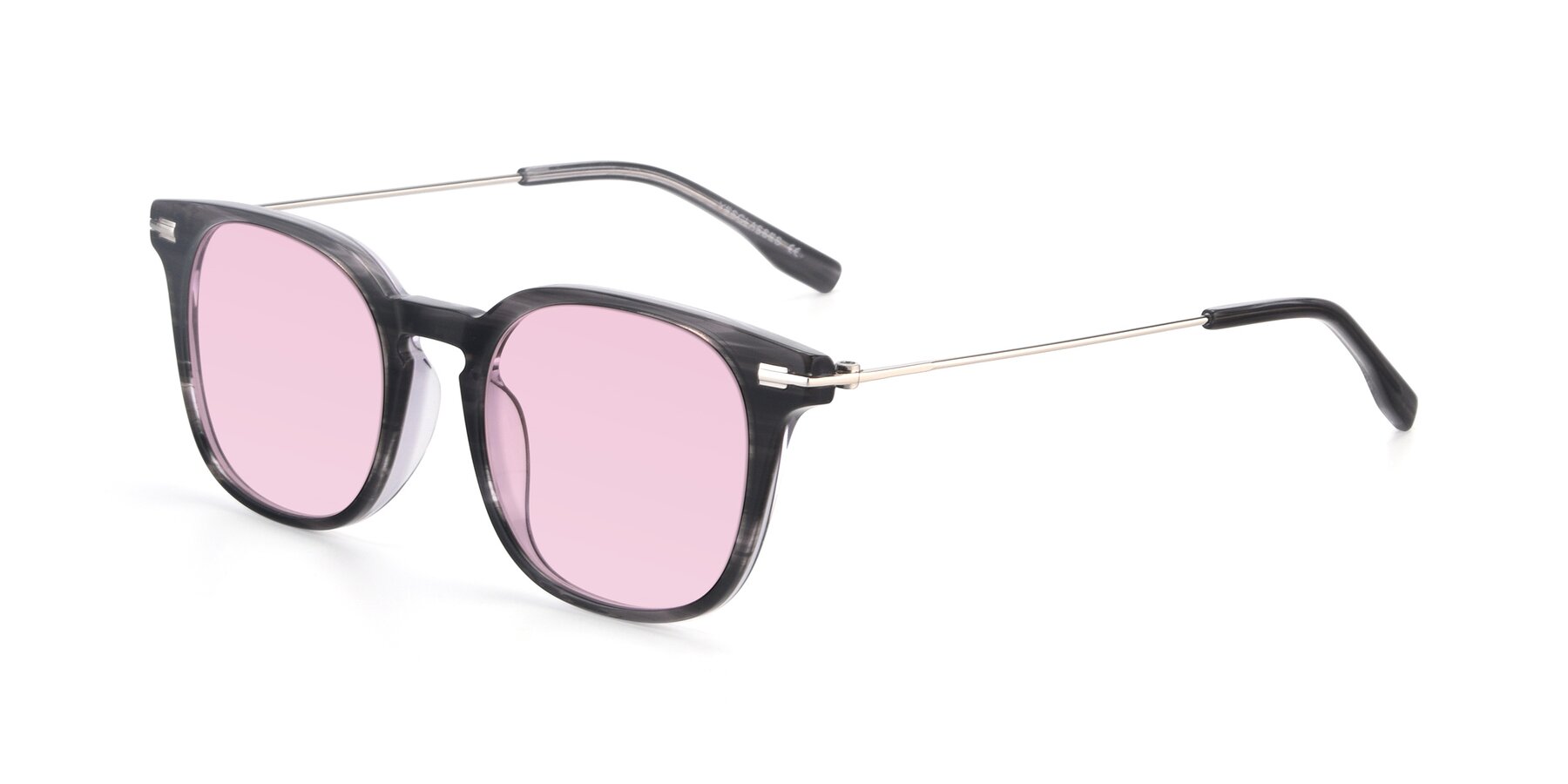 Angle of 17711 in Grey with Light Pink Tinted Lenses