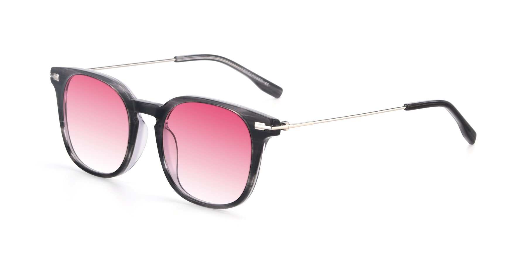 Angle of 17711 in Grey with Pink Gradient Lenses