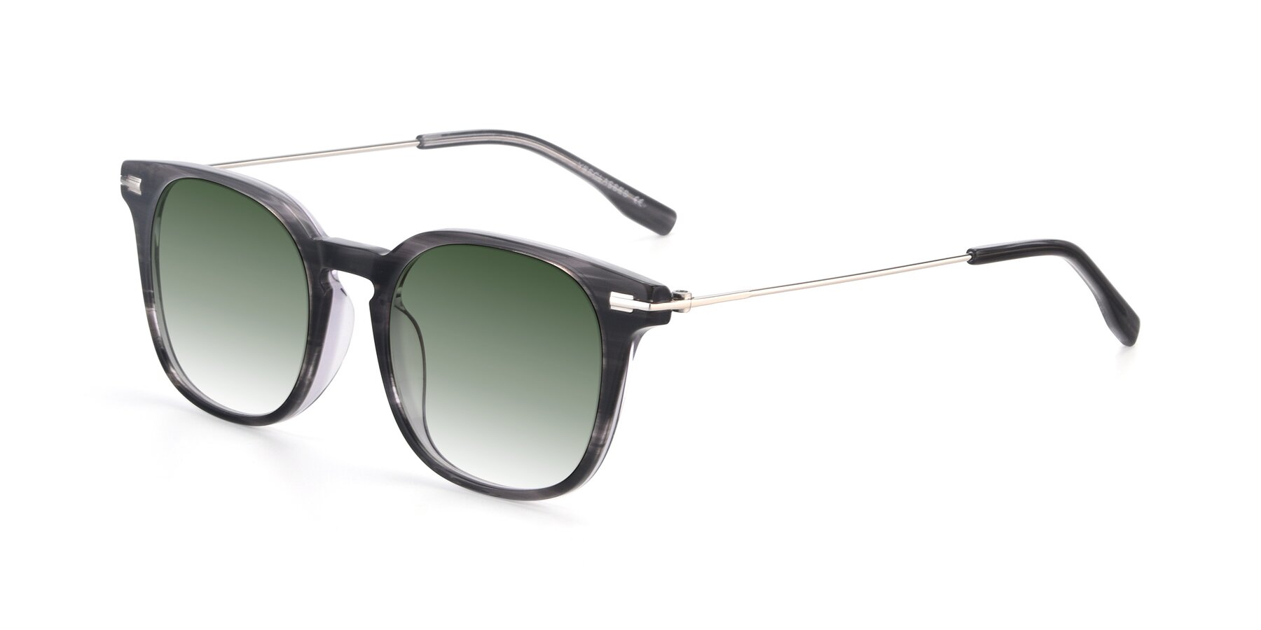 Angle of 17711 in Grey with Green Gradient Lenses