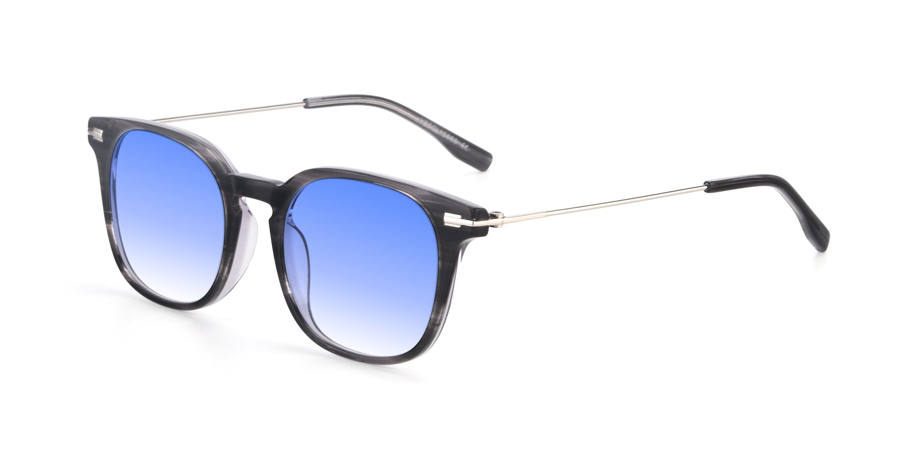 Angle of 17711 in Grey with Blue Gradient Lenses