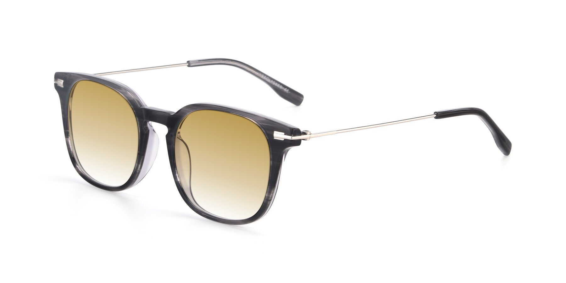 Angle of 17711 in Grey with Champagne Gradient Lenses