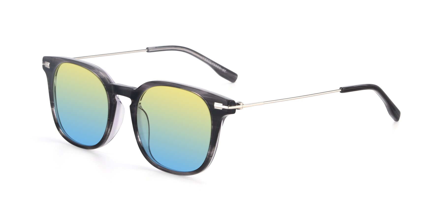 Angle of 17711 in Grey with Yellow / Blue Gradient Lenses