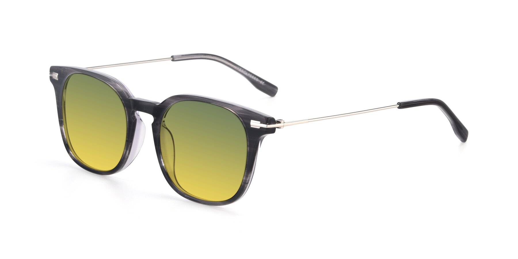 Angle of 17711 in Grey with Green / Yellow Gradient Lenses