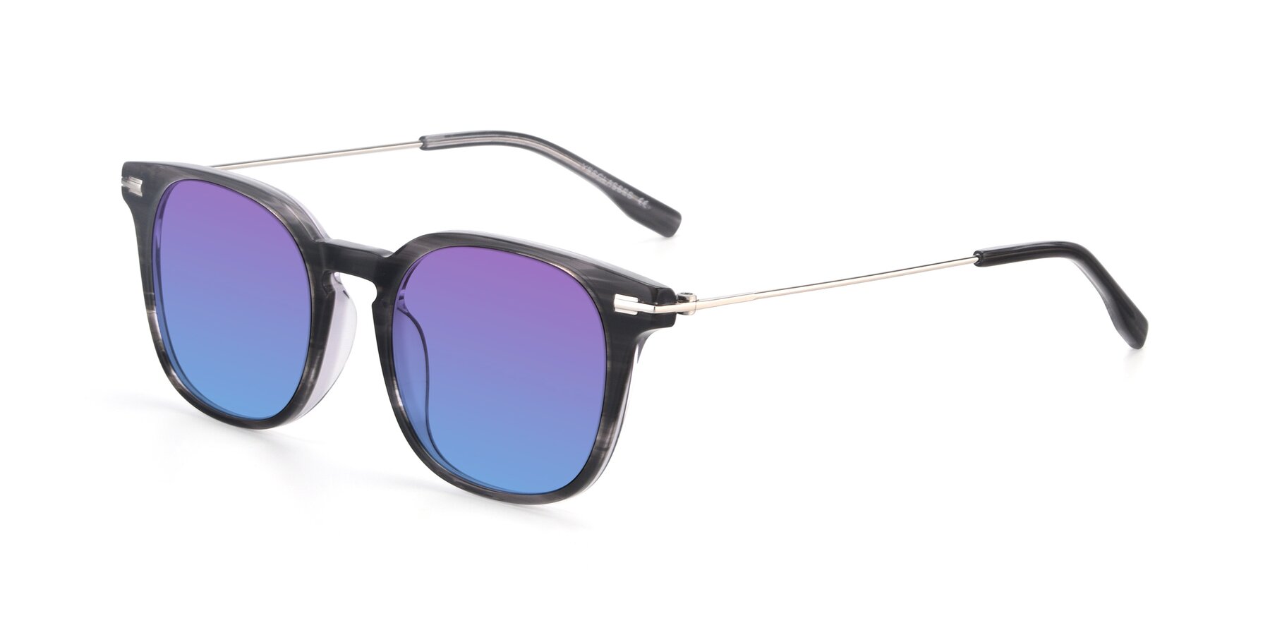 Angle of 17711 in Grey with Purple / Blue Gradient Lenses