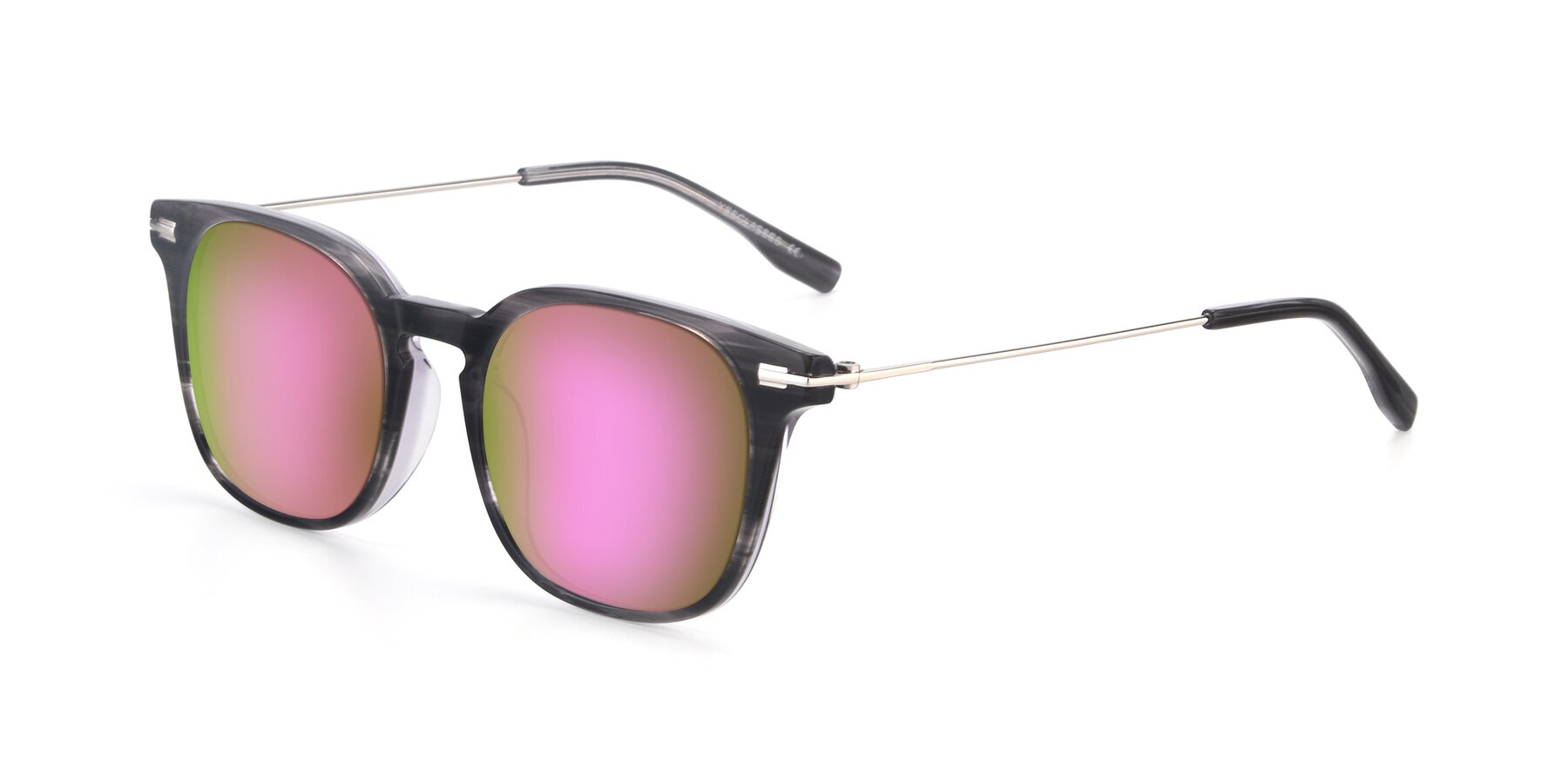 Angle of 17711 in Grey with Pink Mirrored Lenses