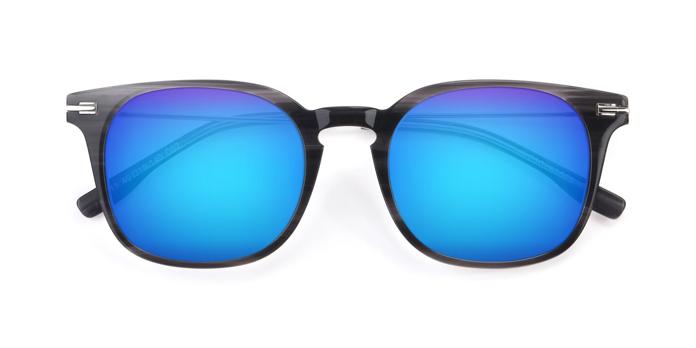 17711 - Grey Flash Mirrored Sunglasses