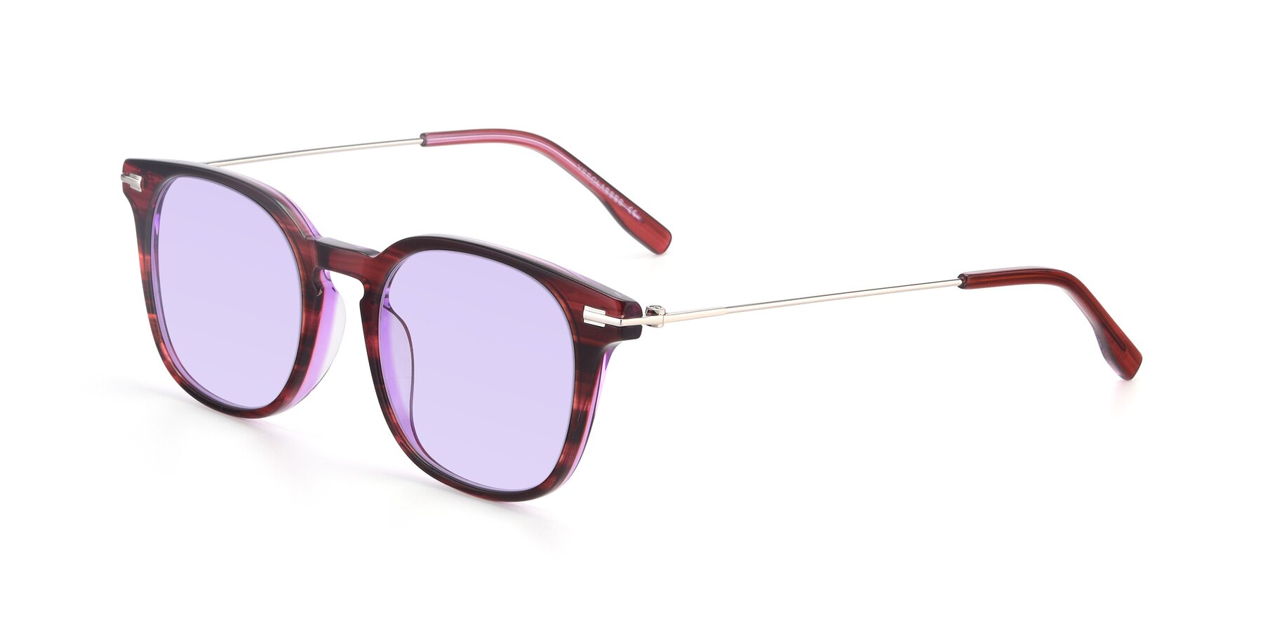 Angle of 17711 in Wine with Light Purple Tinted Lenses
