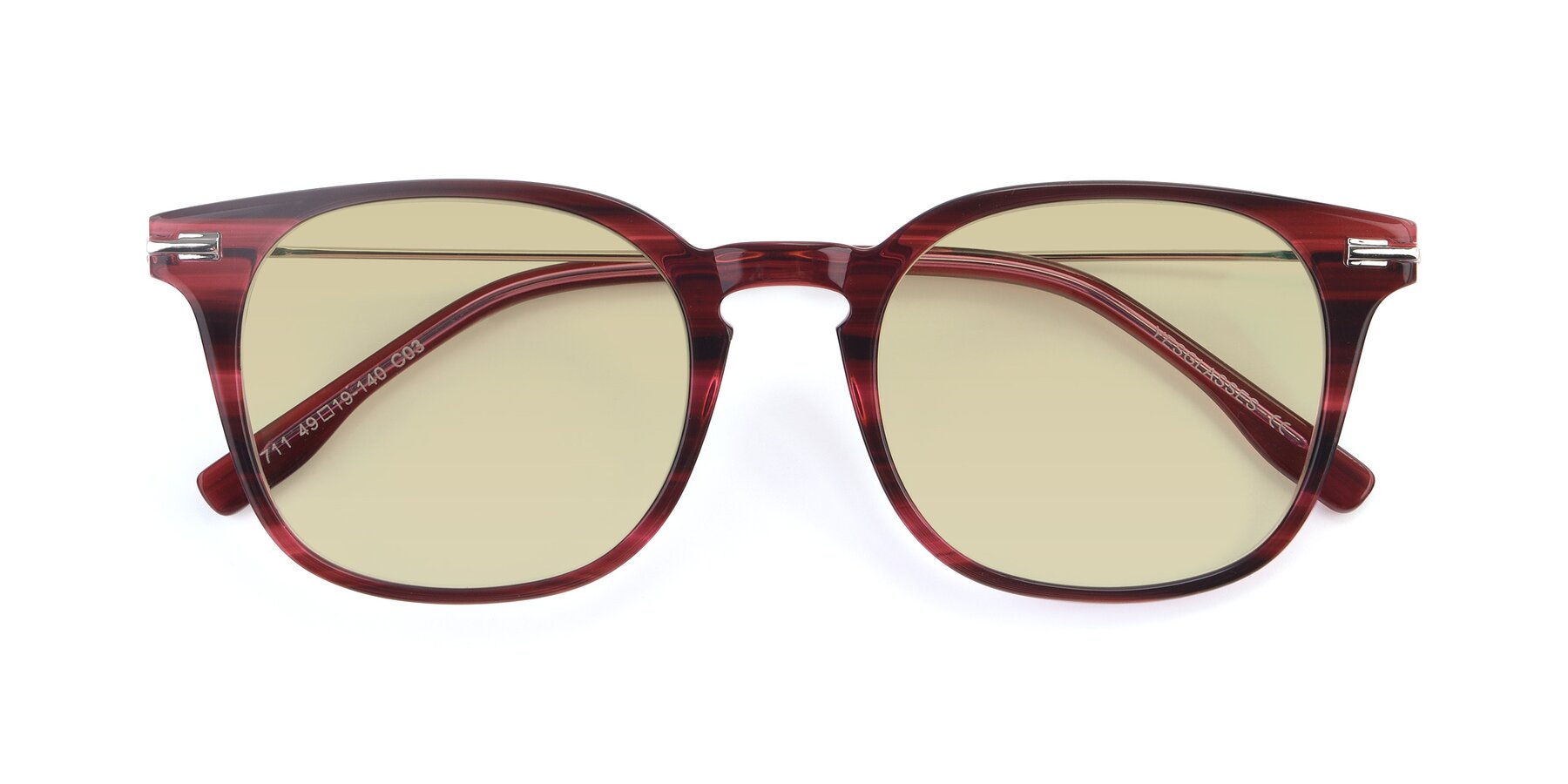 Folded Front of 17711 in Wine with Light Champagne Tinted Lenses