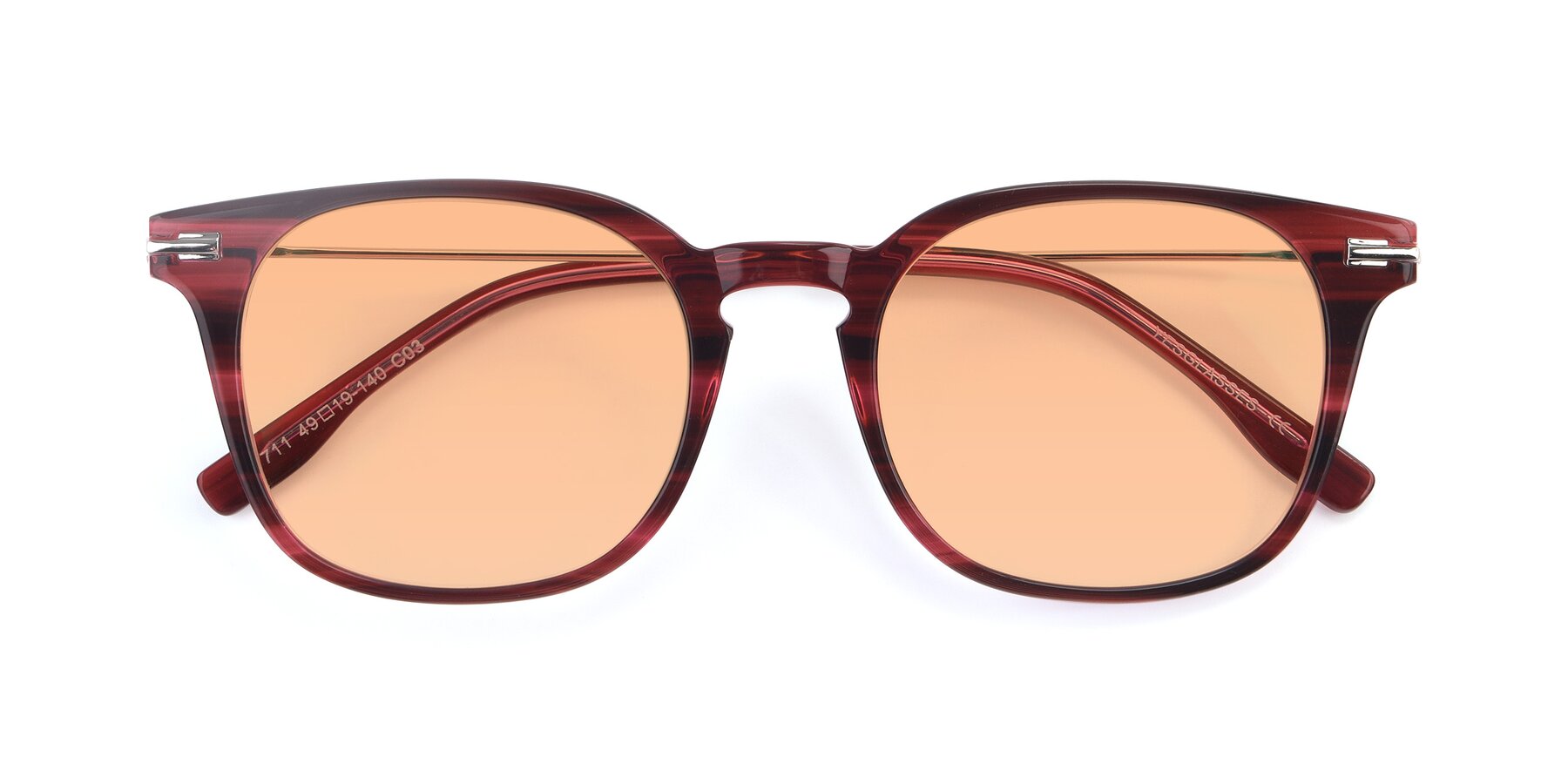 Folded Front of 17711 in Wine with Light Orange Tinted Lenses