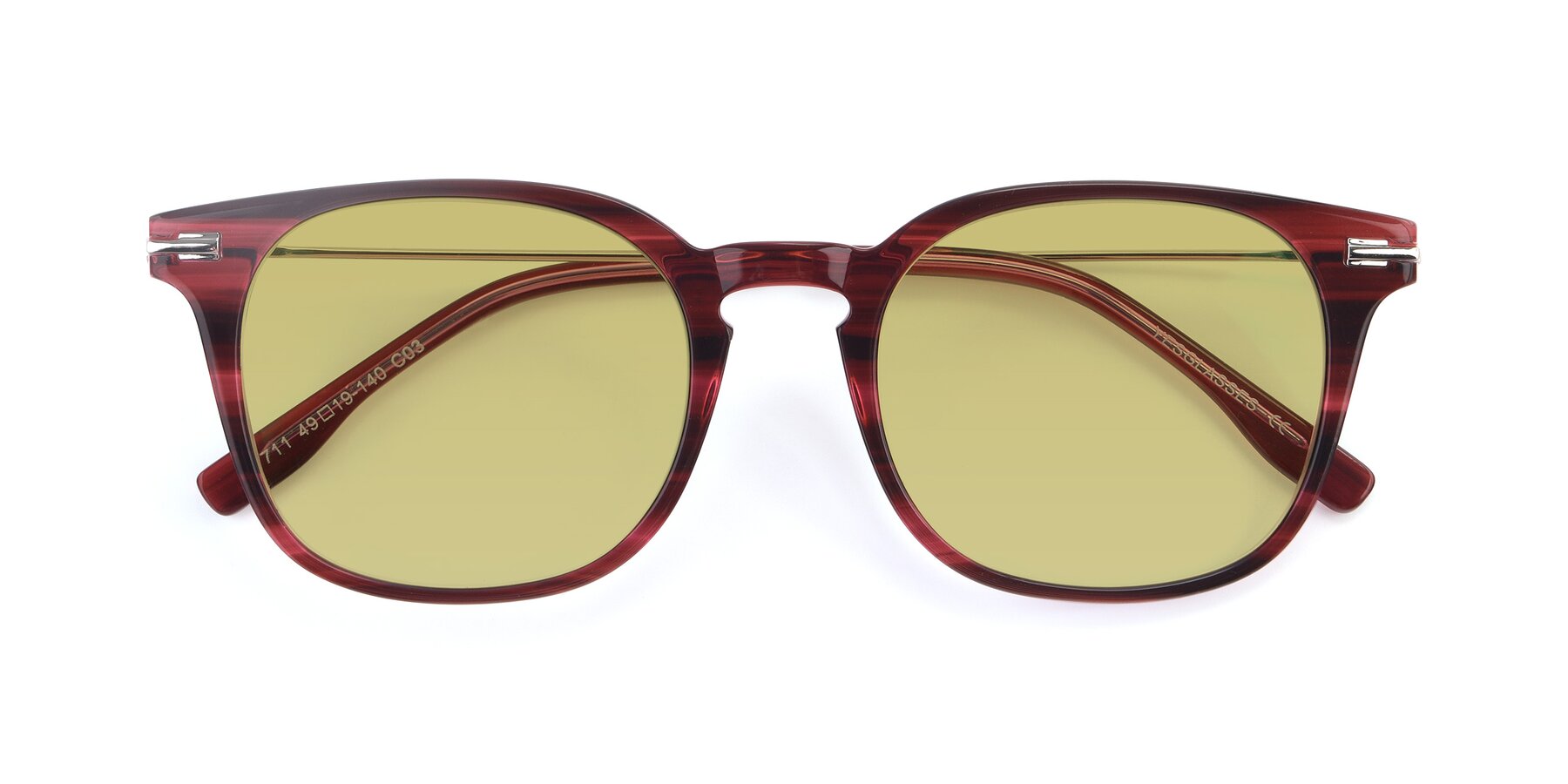 Folded Front of 17711 in Wine with Medium Champagne Tinted Lenses