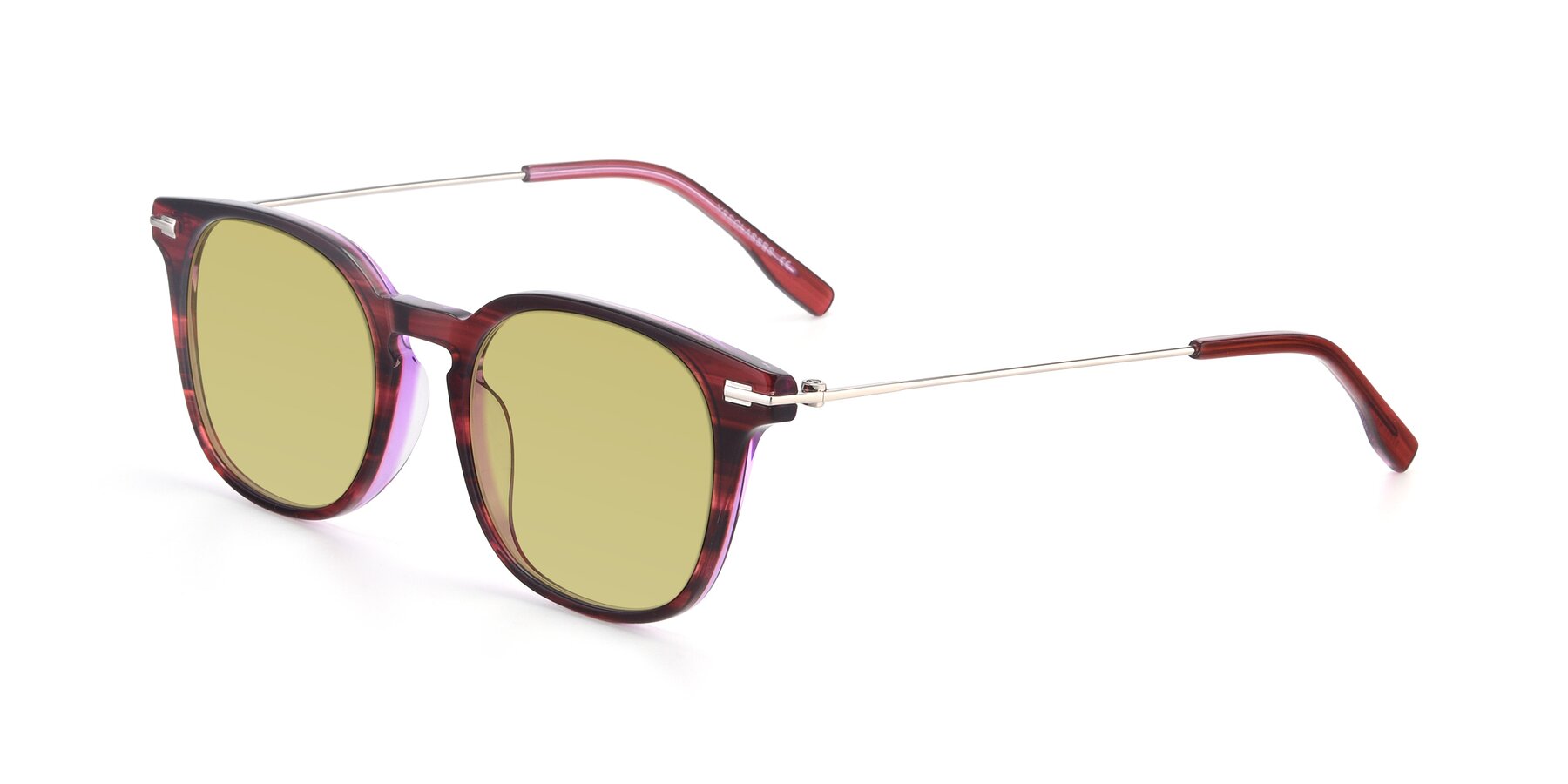 Angle of 17711 in Wine with Medium Champagne Tinted Lenses