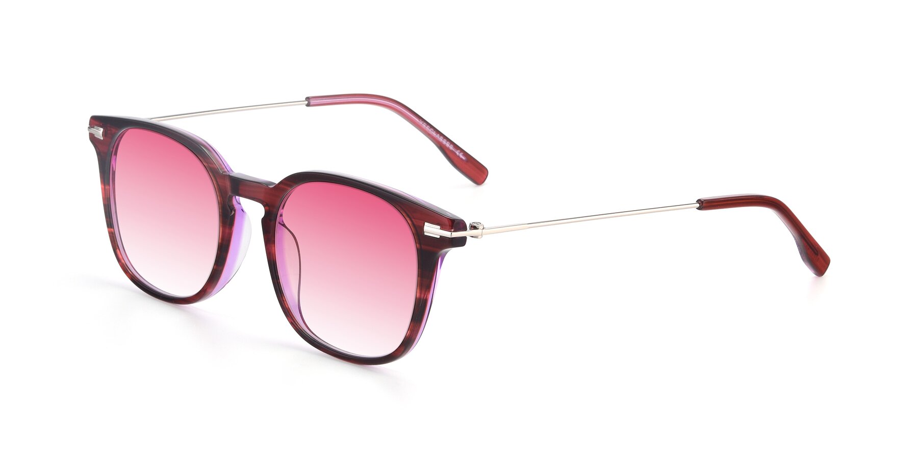 Angle of 17711 in Wine with Pink Gradient Lenses