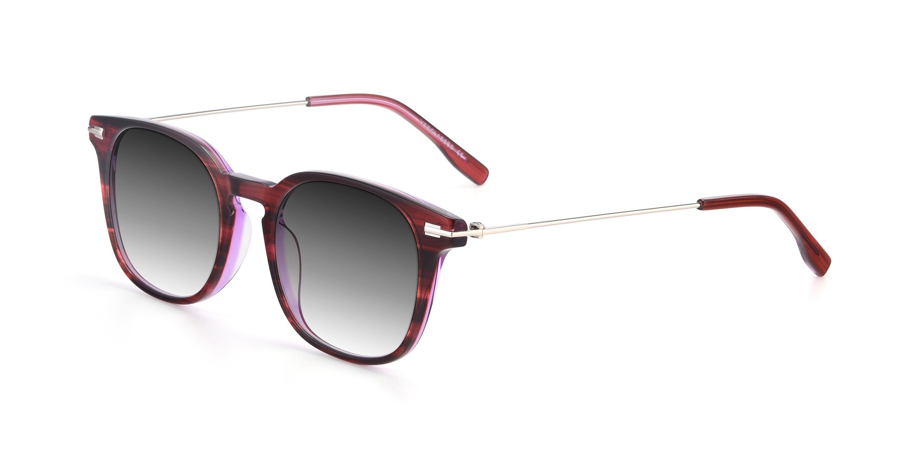 Angle of 17711 in Wine with Gray Gradient Lenses